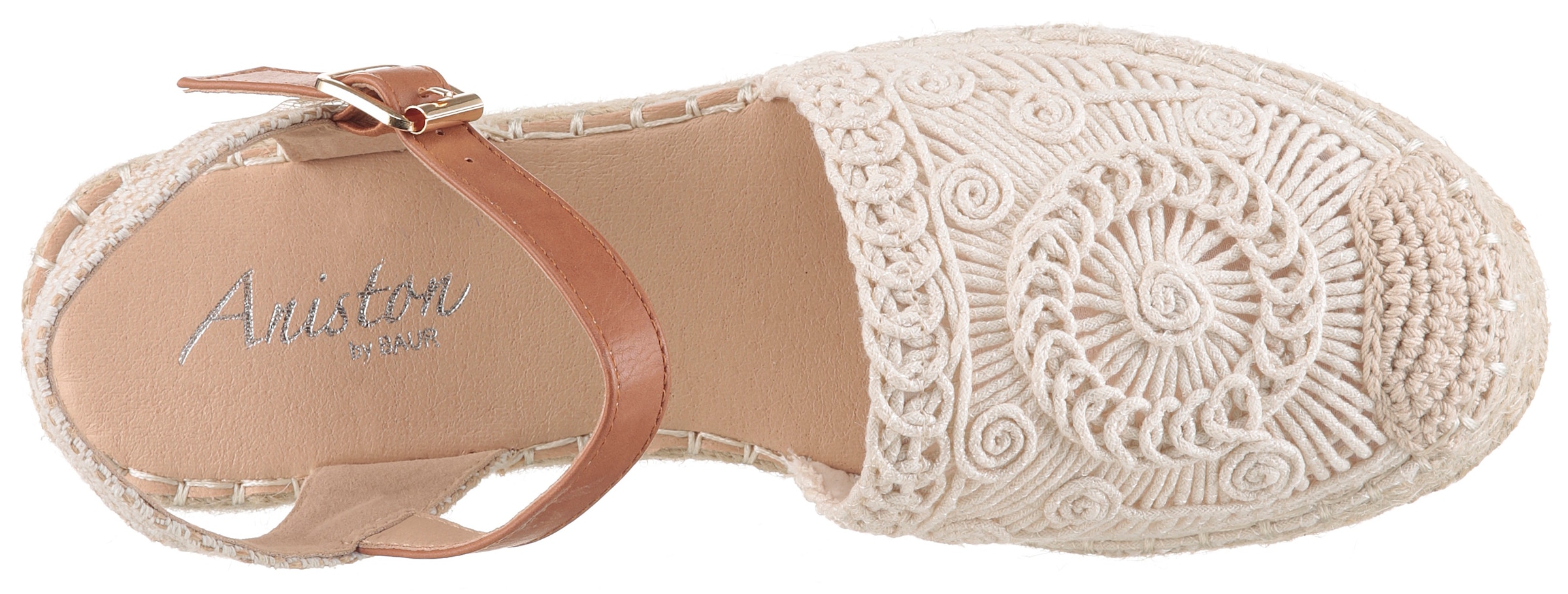Aniston SHOES Sandale à plateforme  Sandale au crochet, chaussure d'été, chaussure de vacances - NOUVELLE COLLECTION