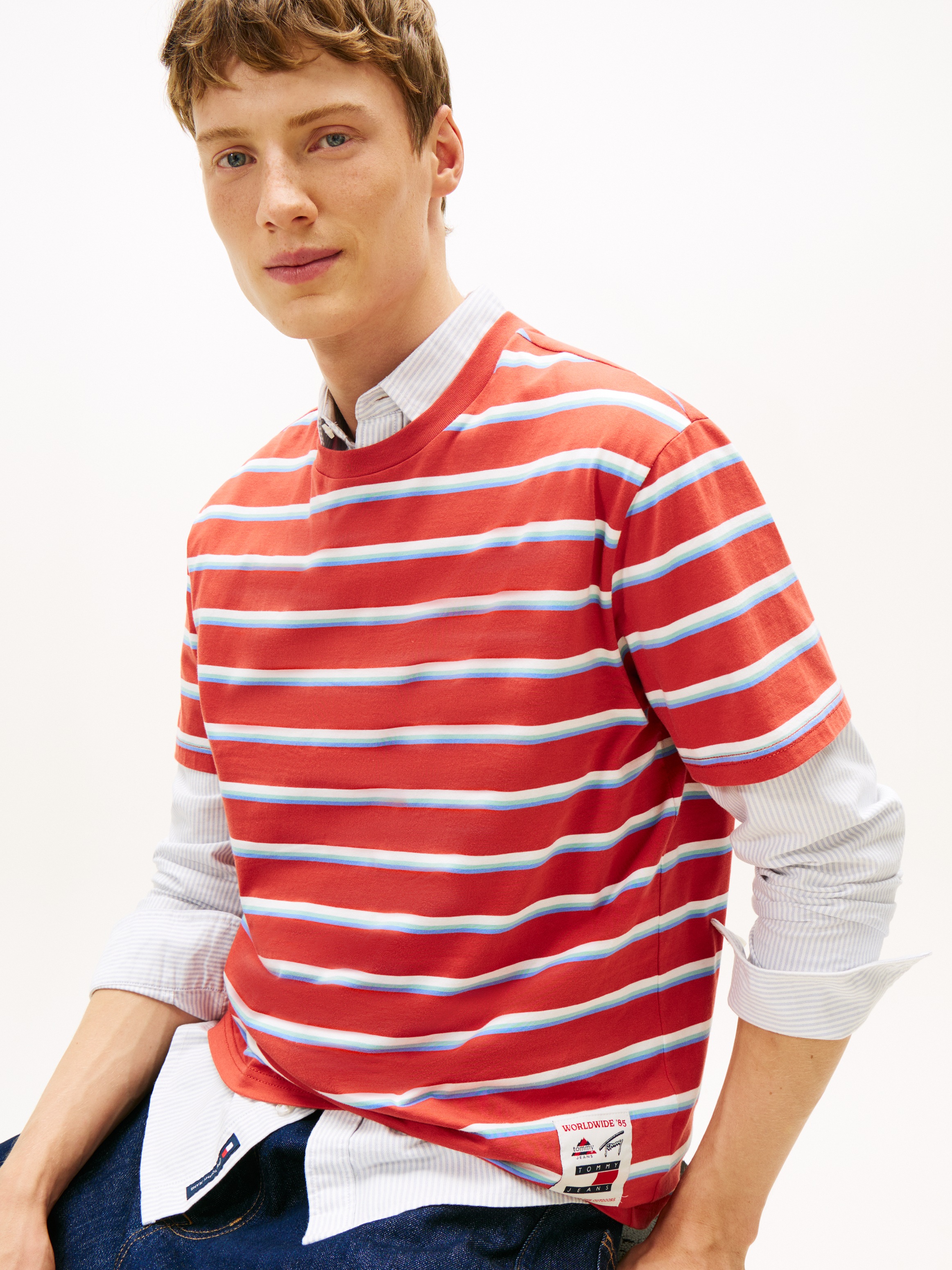 Tommy Jeans T-shirt »TJM LABEL« Relaxed fit, Jersey, Rundhals