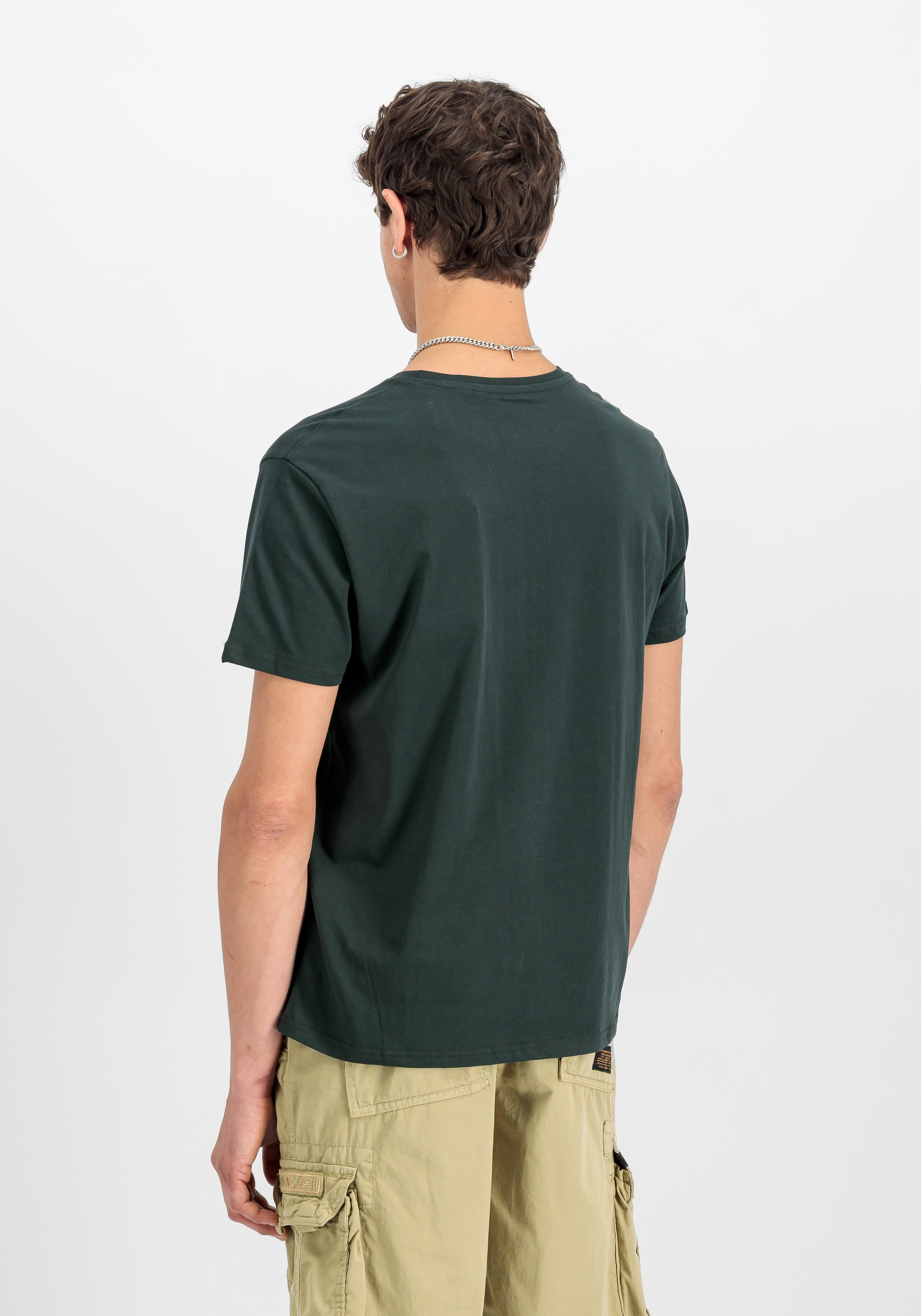 Alpha Industries Rundhalsshirt »BASIC T SMALL LOGO« Baumwolle, regular fit