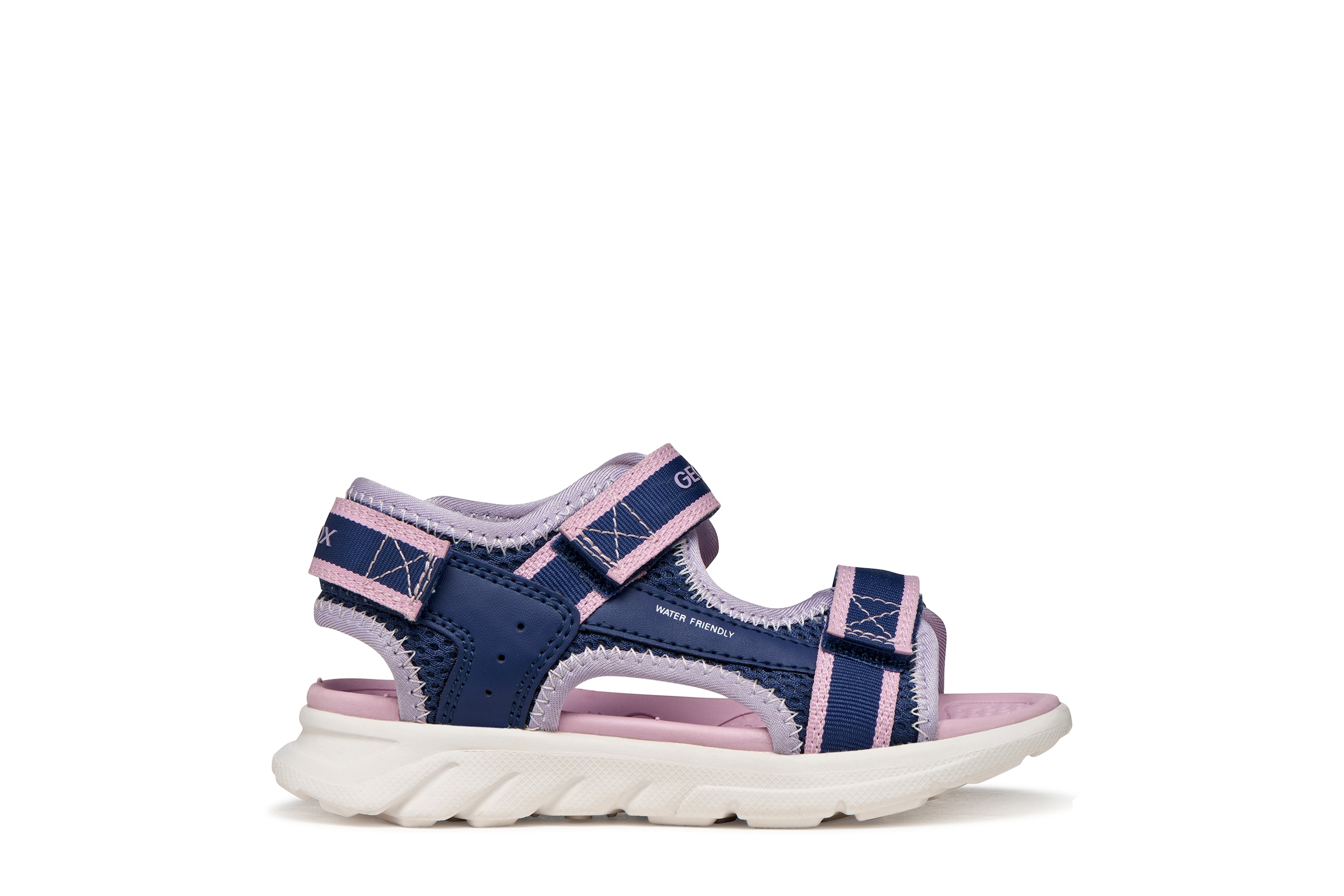 Image of Geox Sandale "J SANDAL AIRADYUM GI" Klettschuh mit Logo, Grössenschablone zum Download