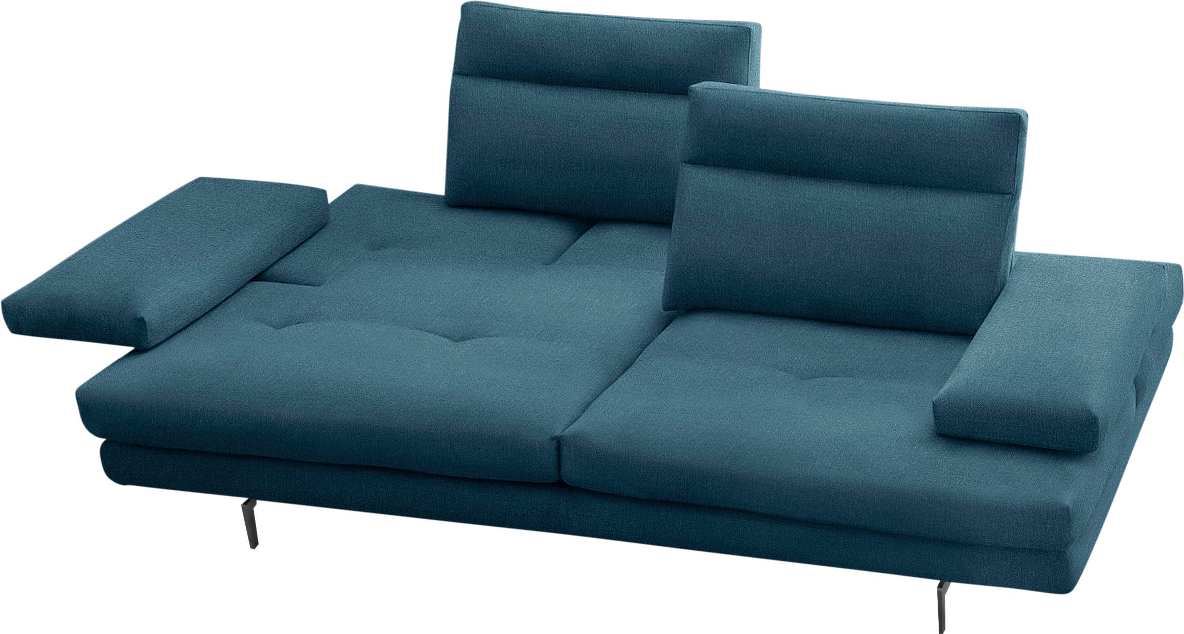CALIA ITALIA 3,5-Sitzer »Toby Wing, italienisches Designsofa, super bequem, Megasofa«, inkl. Sitztiefenverstellung und Armteilfunktion, Füsse in Schwarz matt