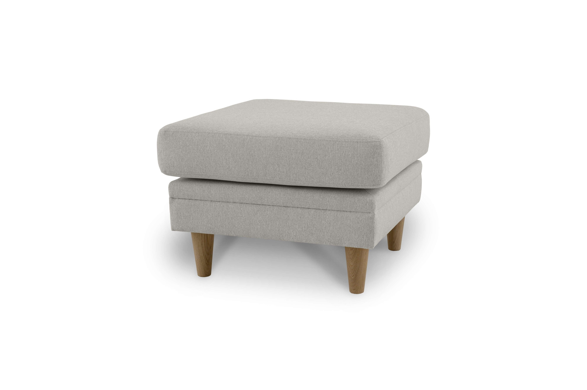 Home affaire Polsterhocker »Arellano, Breite 63 cm«, klassisches Design, mit Massivholzfüssen, Webstoff fein