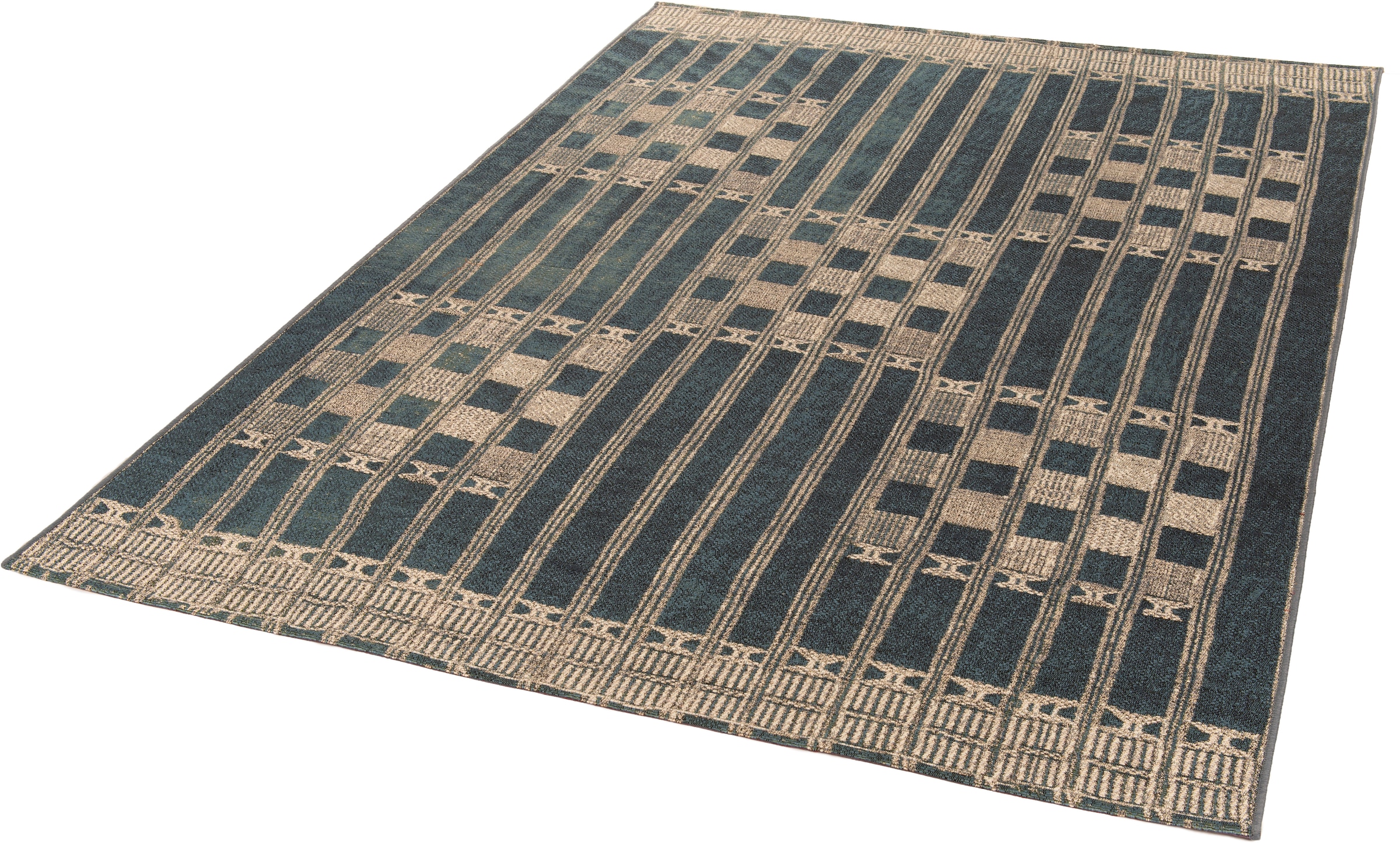 Gino Falcone Teppich »Outdoor-Africa 39«, rechteckig, 5 mm Höhe, Flachgewebe, In- und Outdoor geeignet, Wohnzimmer