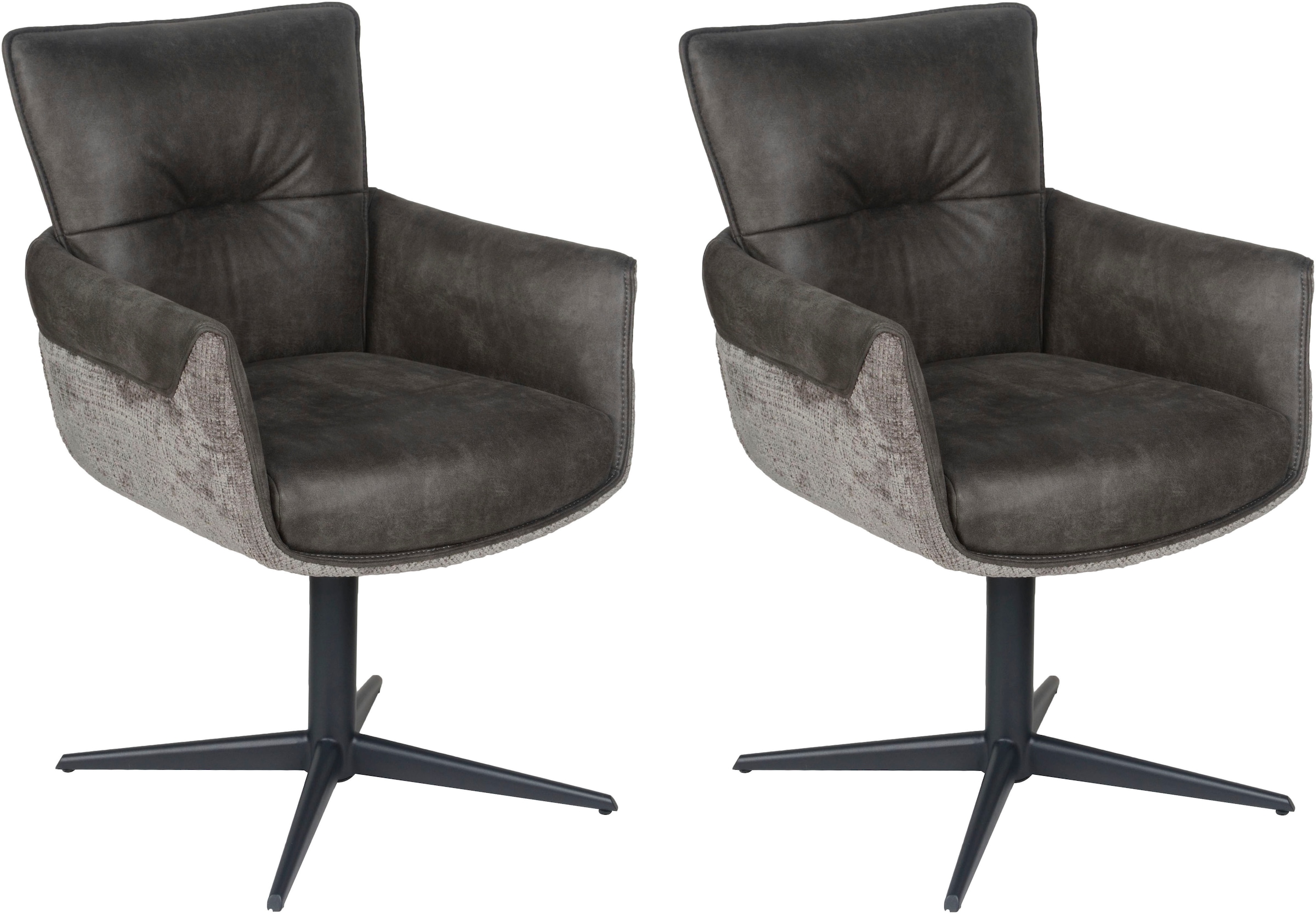 Image of Home affaire Esszimmerstuhl "Milano" (Set) 2 Stk.Drehstuhl Milano grey