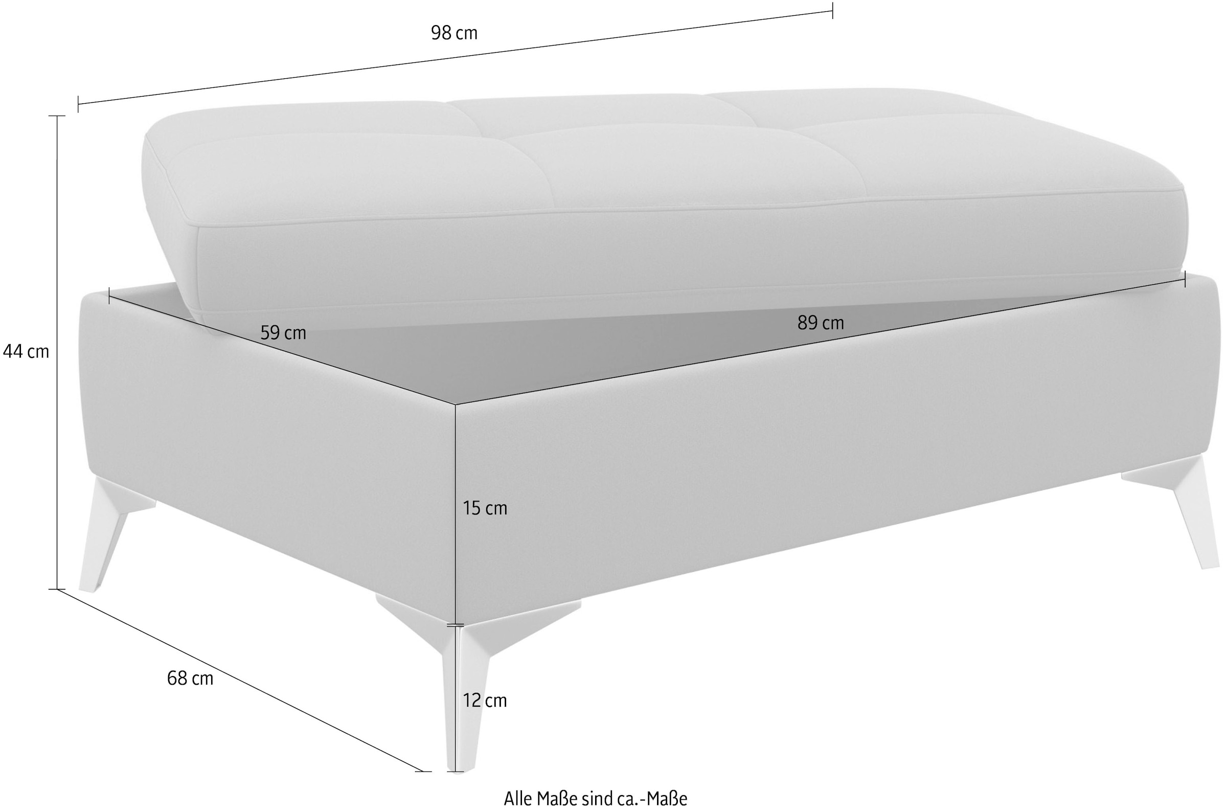 sit&more Stauraumhocker »Latigo«, inklusive Stauraum