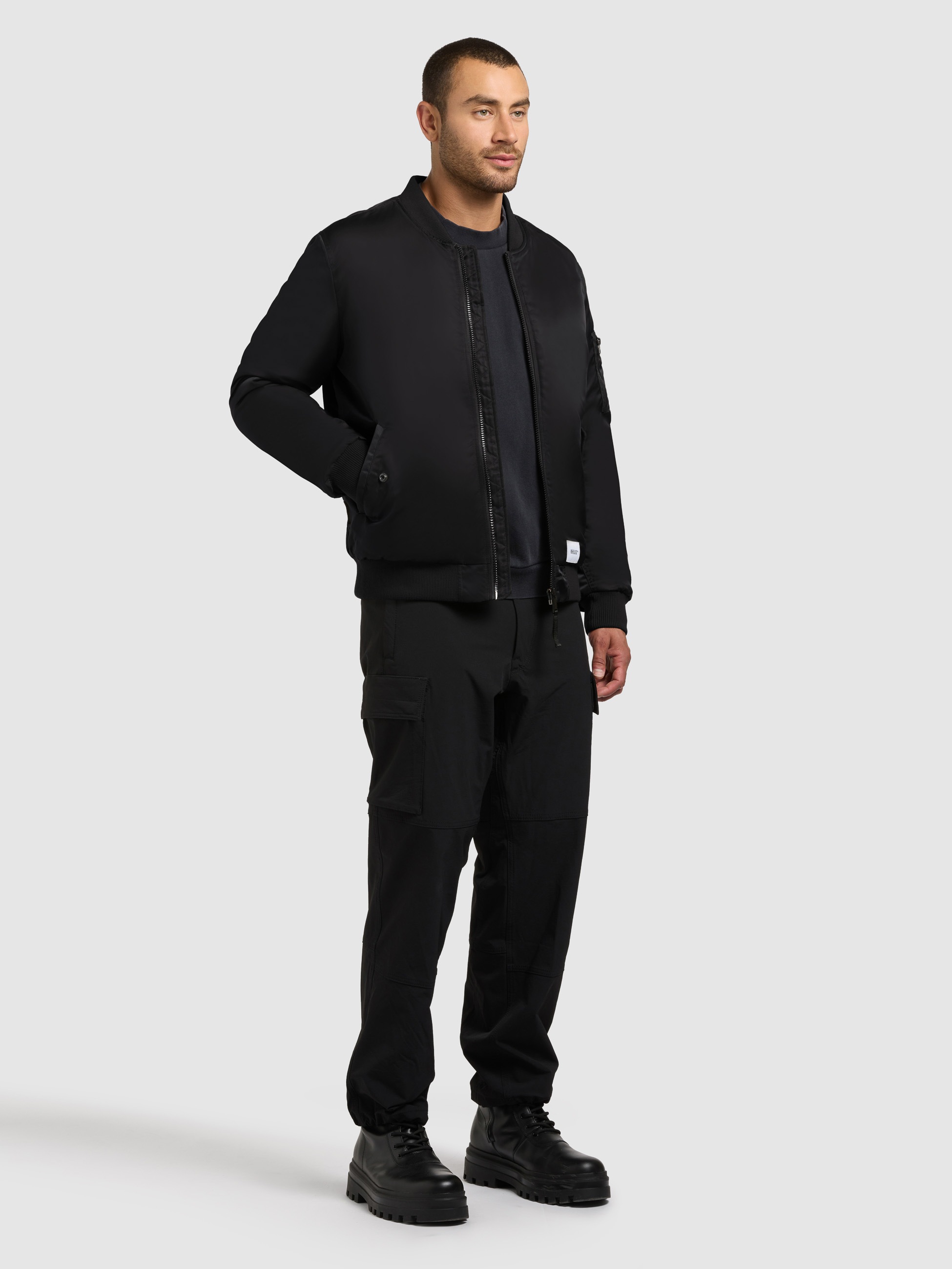 khujo Veste bomber »ADON« leicht glänzendes Material