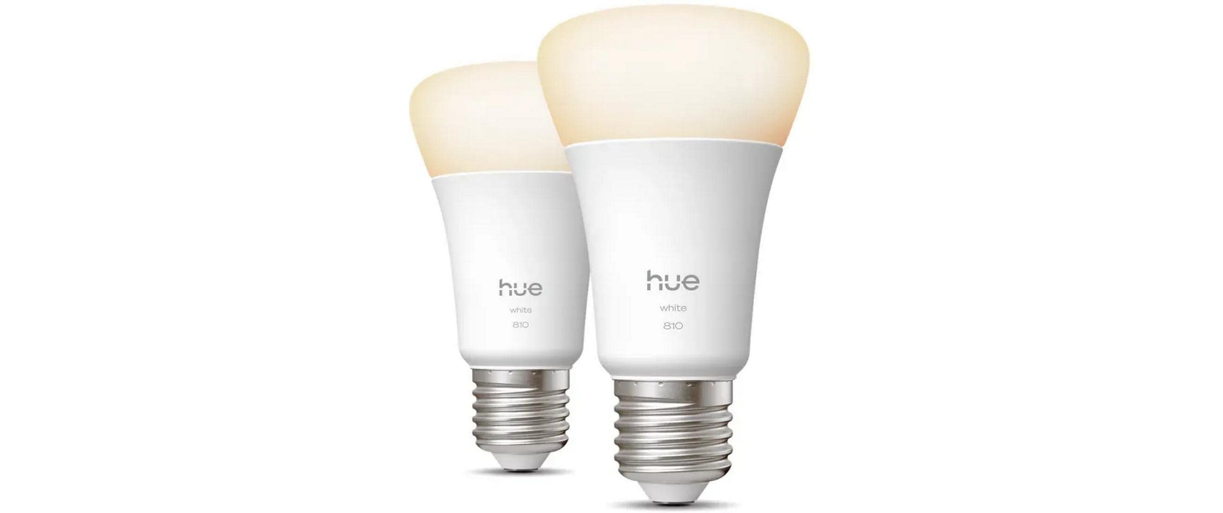 Philips Hue LED-Leuchtmittel »Leuchtmittel White E27 Doppelpack 2x 810 lm« E27 warmweiss