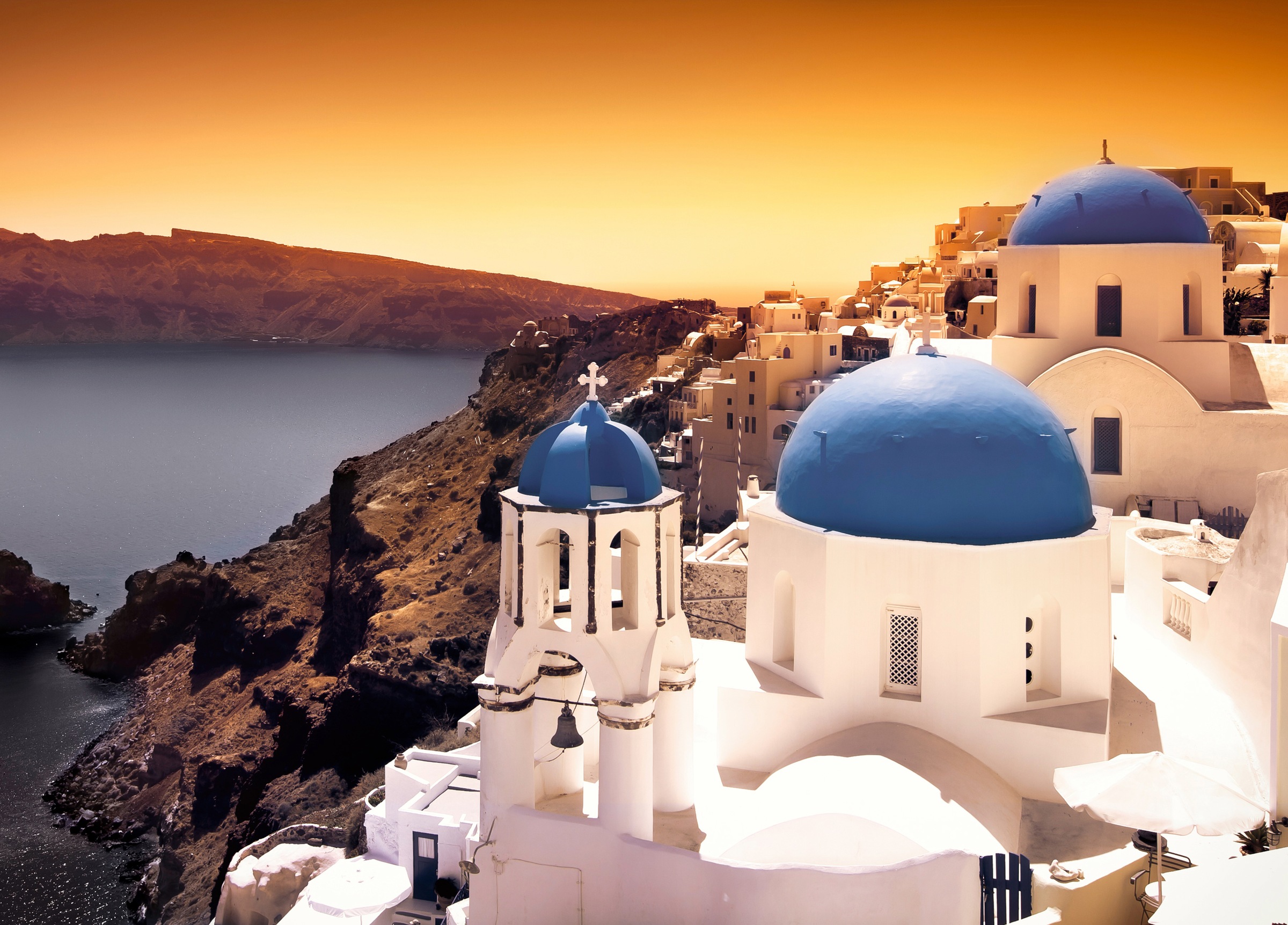 Image of Papermoon Fototapete »Santorini Sunset« bei Ackermann Versand Schweiz