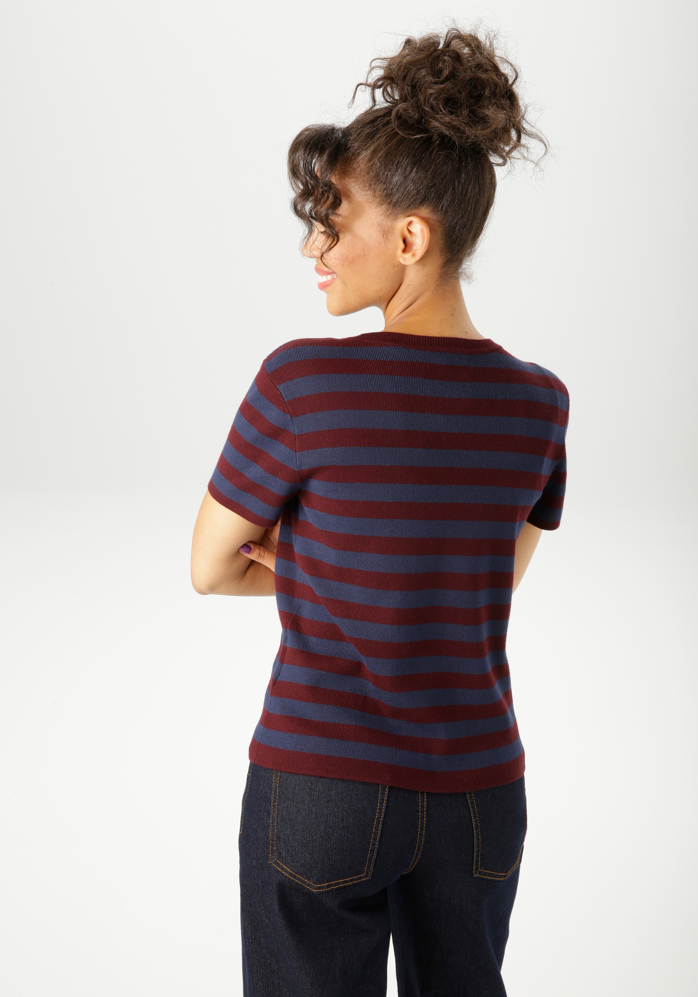 Aniston CASUAL Pull en tricot im Streifen-Dessin