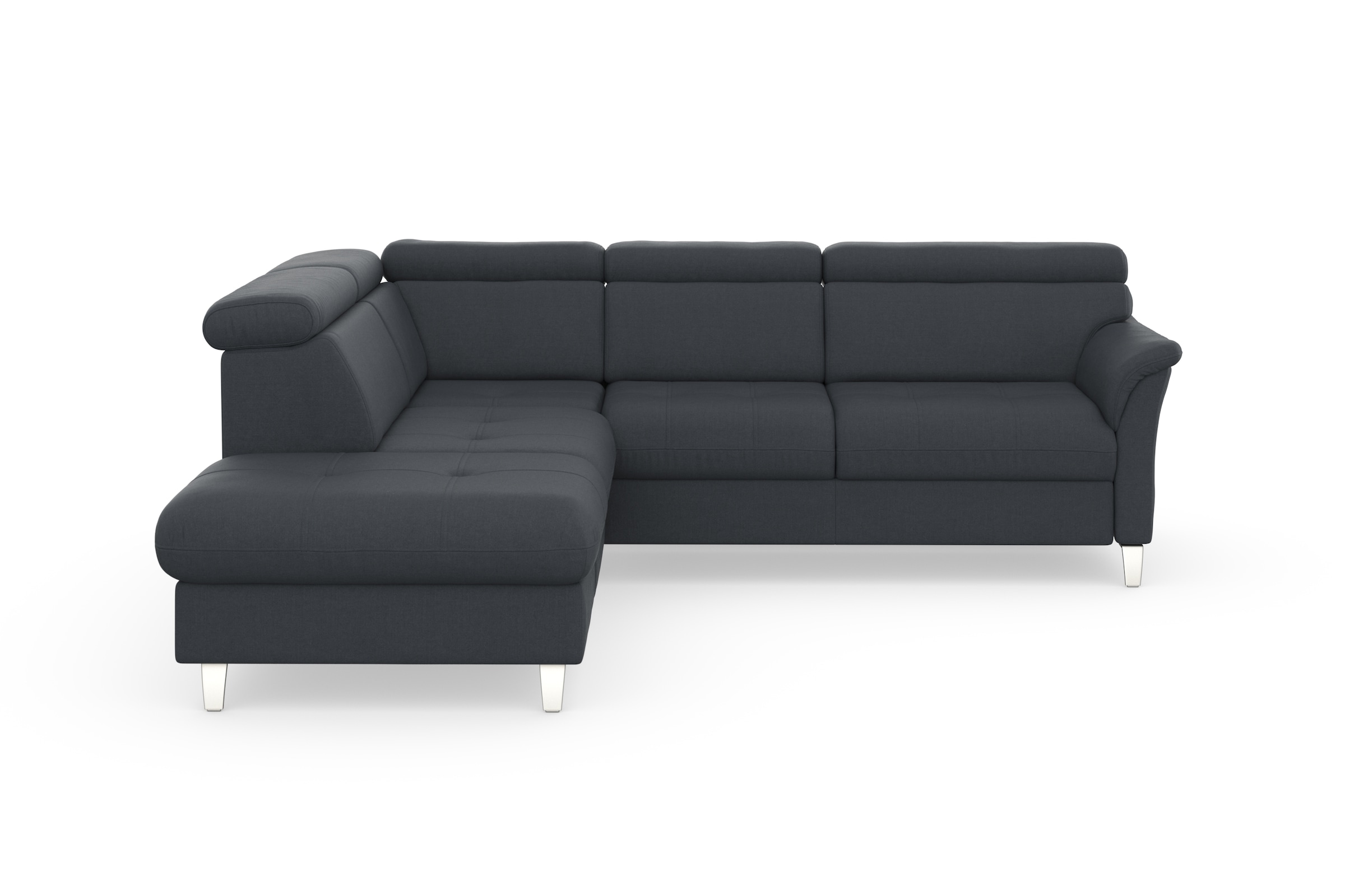 sit&more Ecksofa »Marano L-Form«, inklusive Kopfteilverstellung, wahlweise mit Bettfunktion, Bettkasten