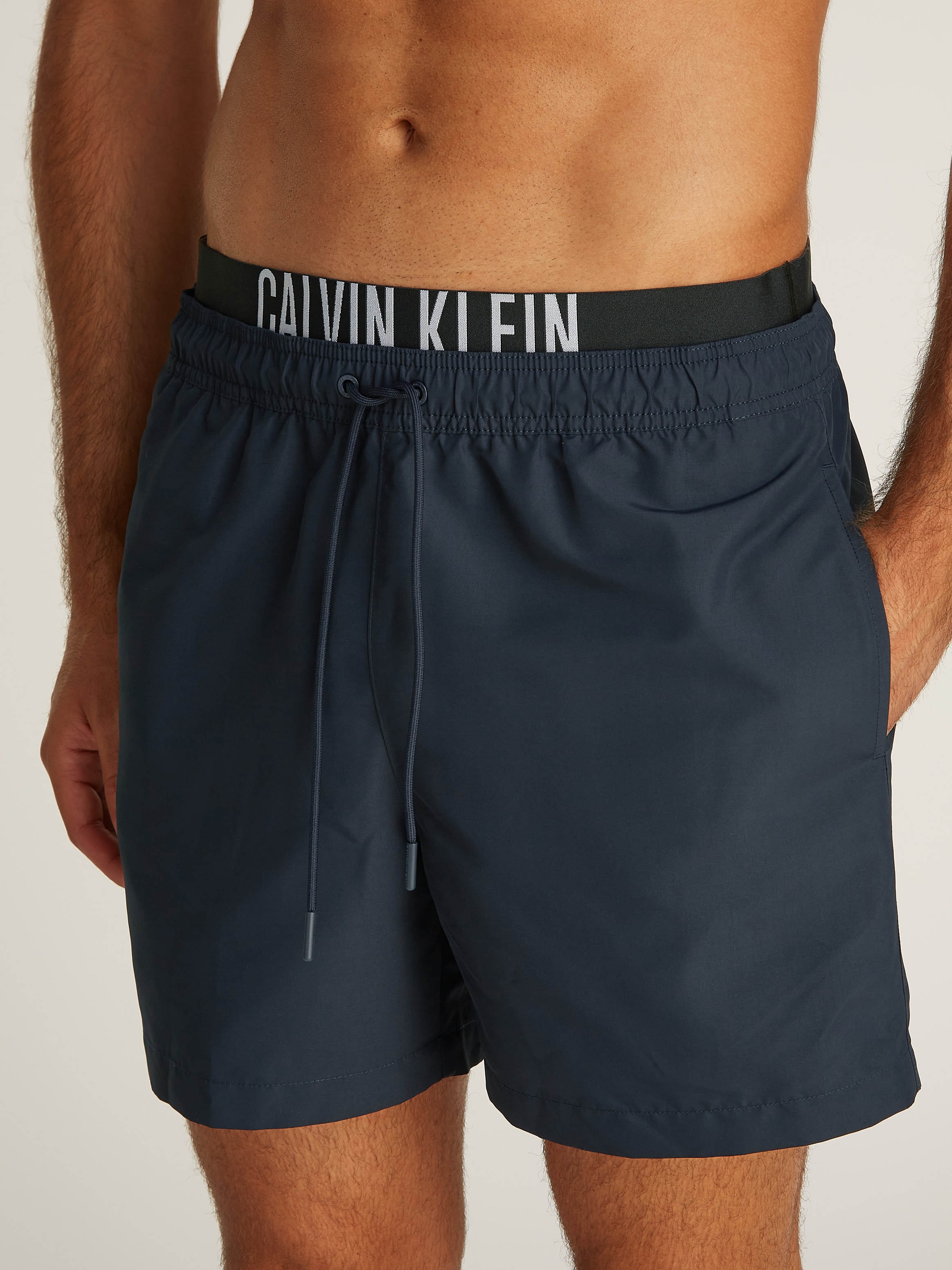 Calvin Klein Swimwear Badeshorts »MEDIUM DOUBLE WB«, mit Logo