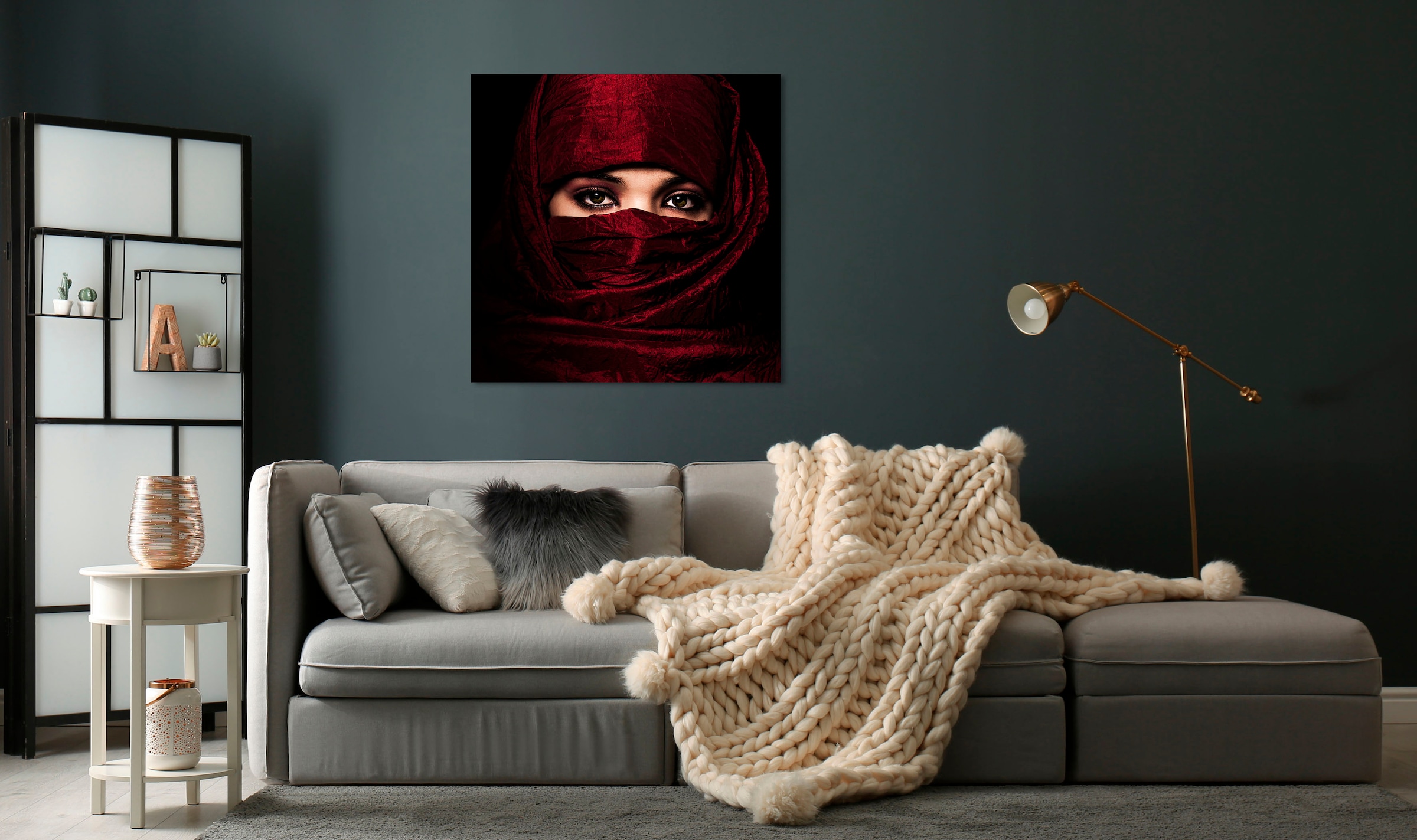 Image of queence Acrylglasbild "Elof" Bilder von Frauen Frau Gesicht Kunst Religion 1 Stk. tlg. Fine Art-Print in Galeriequalität