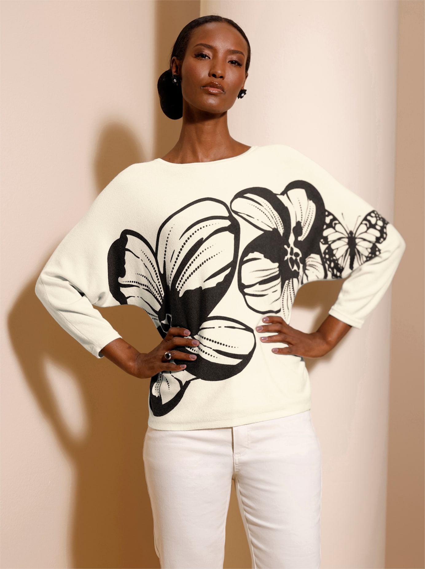 creation L Pull à manches 3/4 »Lyocell-Viskose-Pullover«