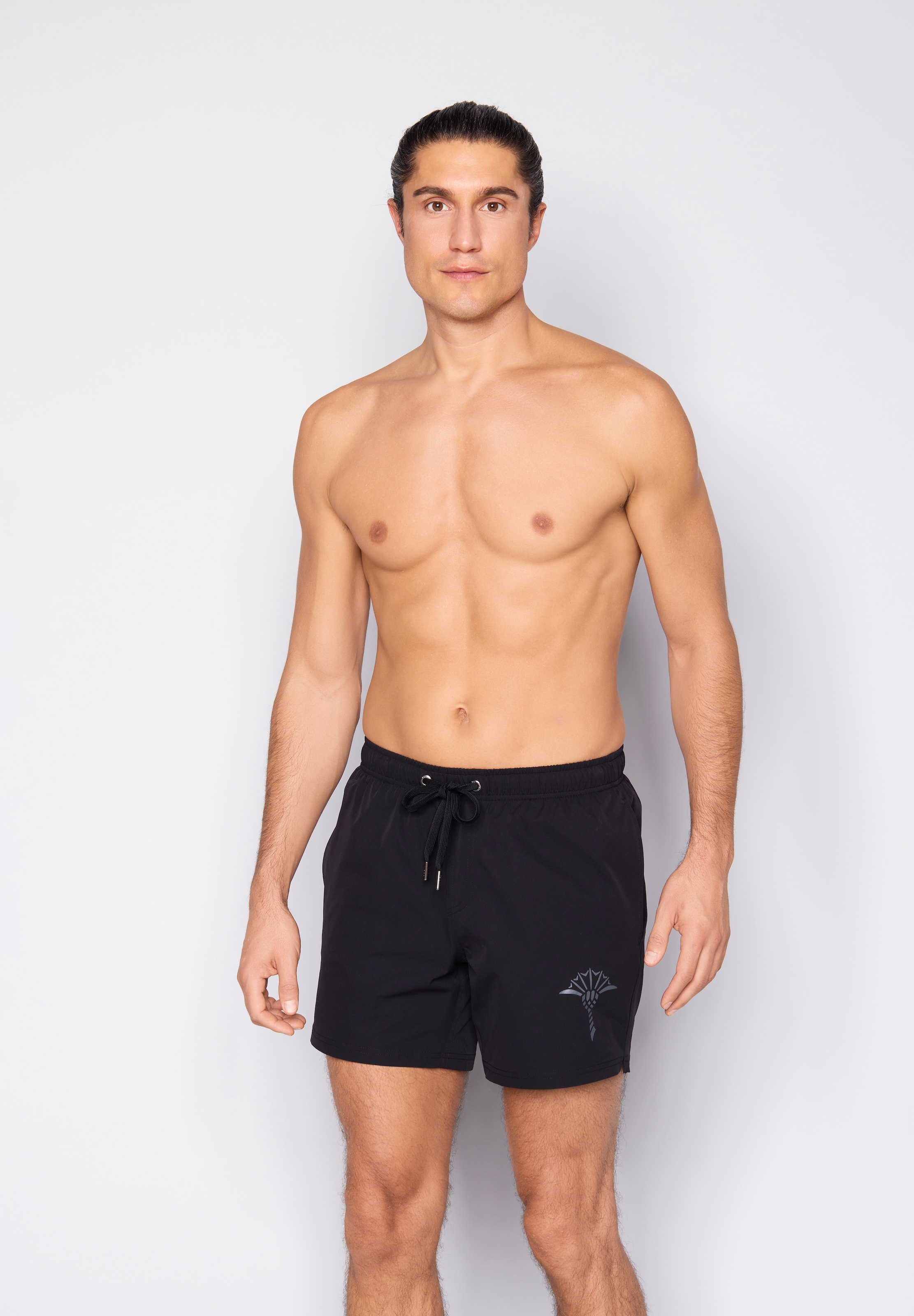 Image of JOOP Badeshorts "Solid Cornflower" mit seitlichen Taschen und Tunnelzug