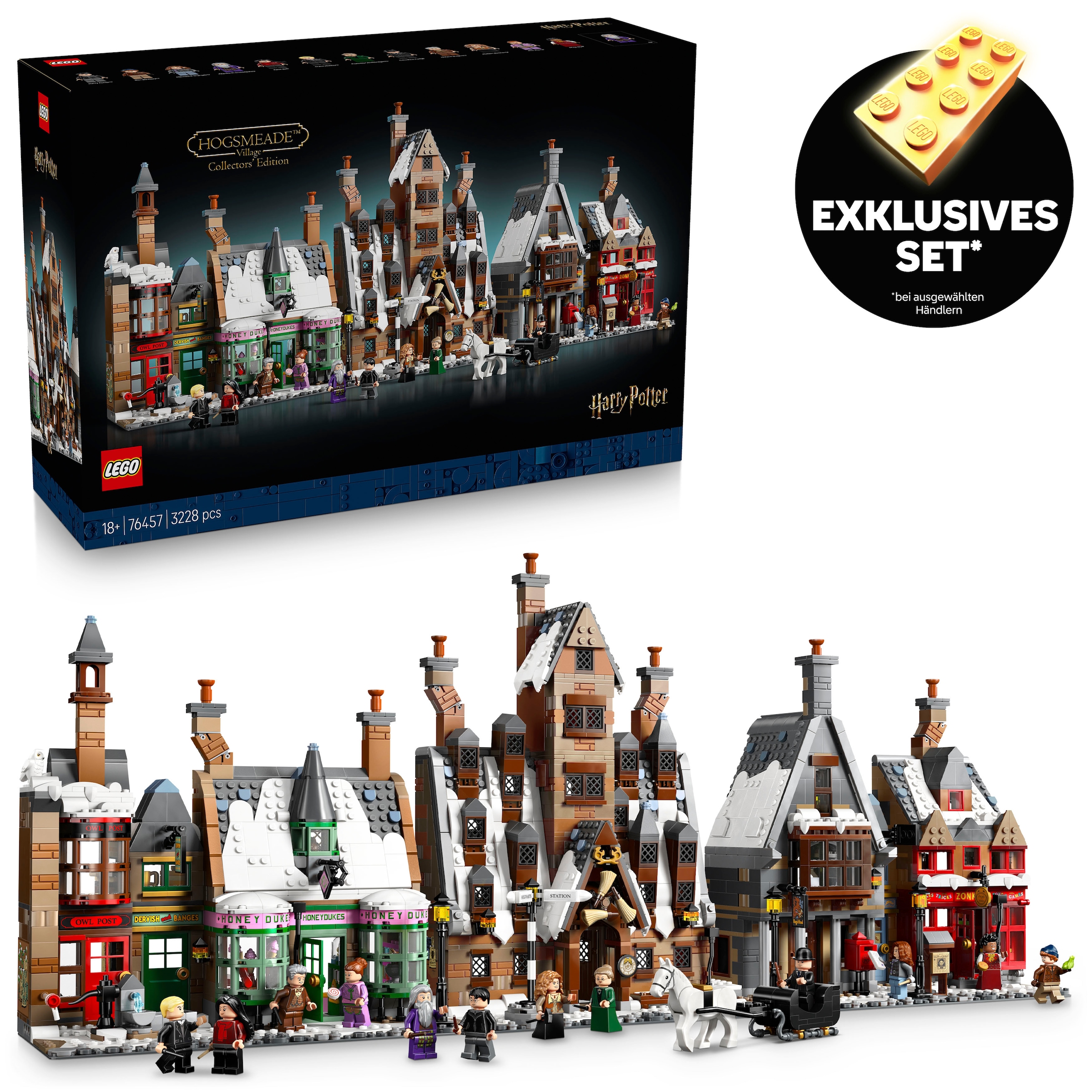 Image of LEGO Konstruktionsspielsteine "Dorf Hogsmeade – Sammleredition (76457), LEGO Harry Potter" Exklusives Set