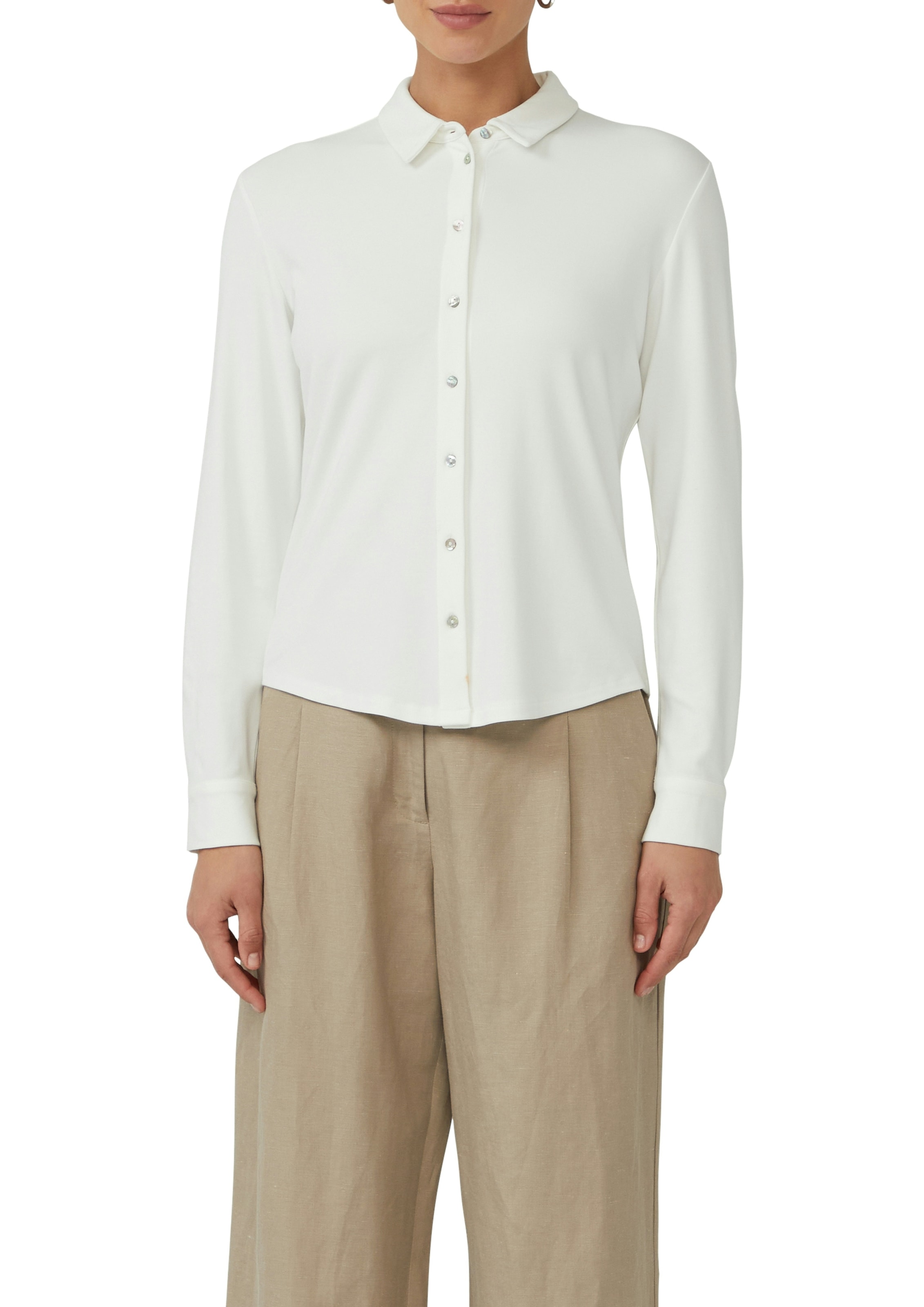 s.Oliver BLACK LABEL Blouse chemise avec boutons en nacre