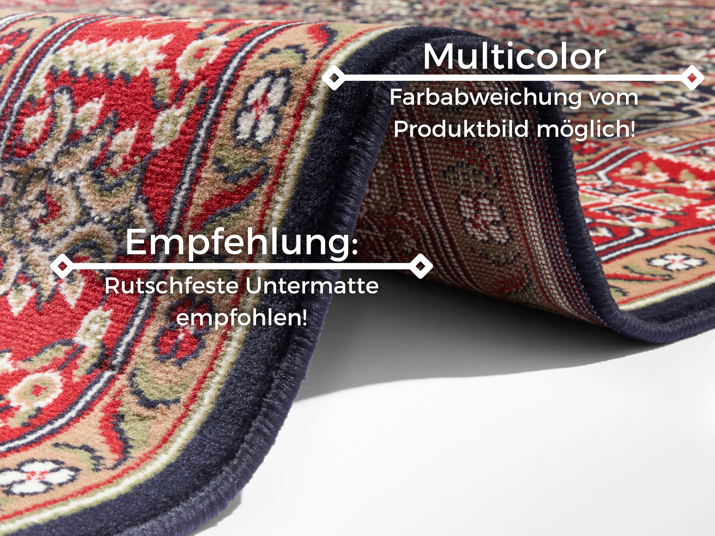 HANSE Home Teppich »Skazar Isfahan«, rechteckig, 9 mm Höhe, Kurzflor, Orient, Läufer, Vintage, Esszimmer, Wohnzimmer, Flur