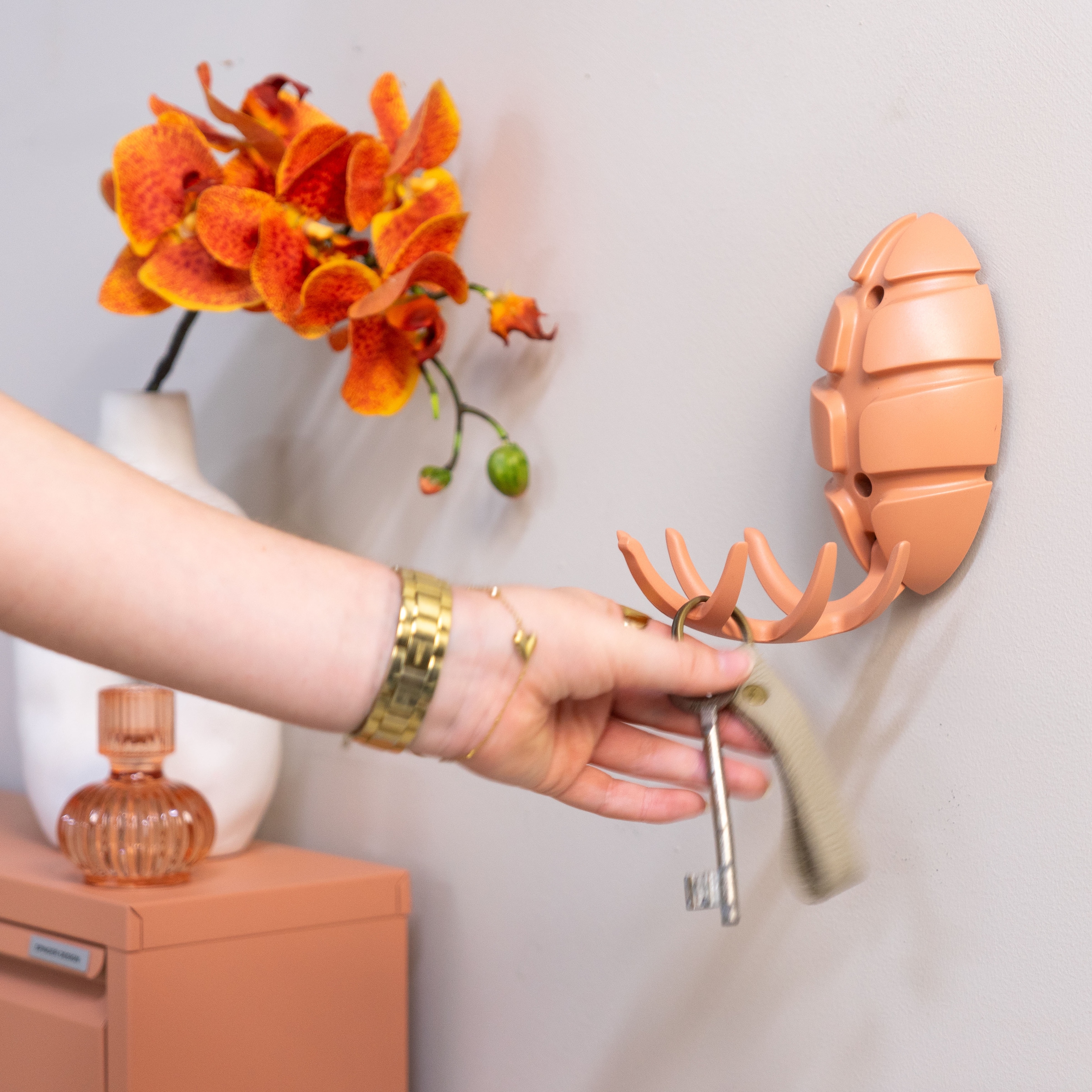 Spinder Design Crochet de garde-robe »BUG« porte-manteau design en ABS recyclé avec crochets rabattables