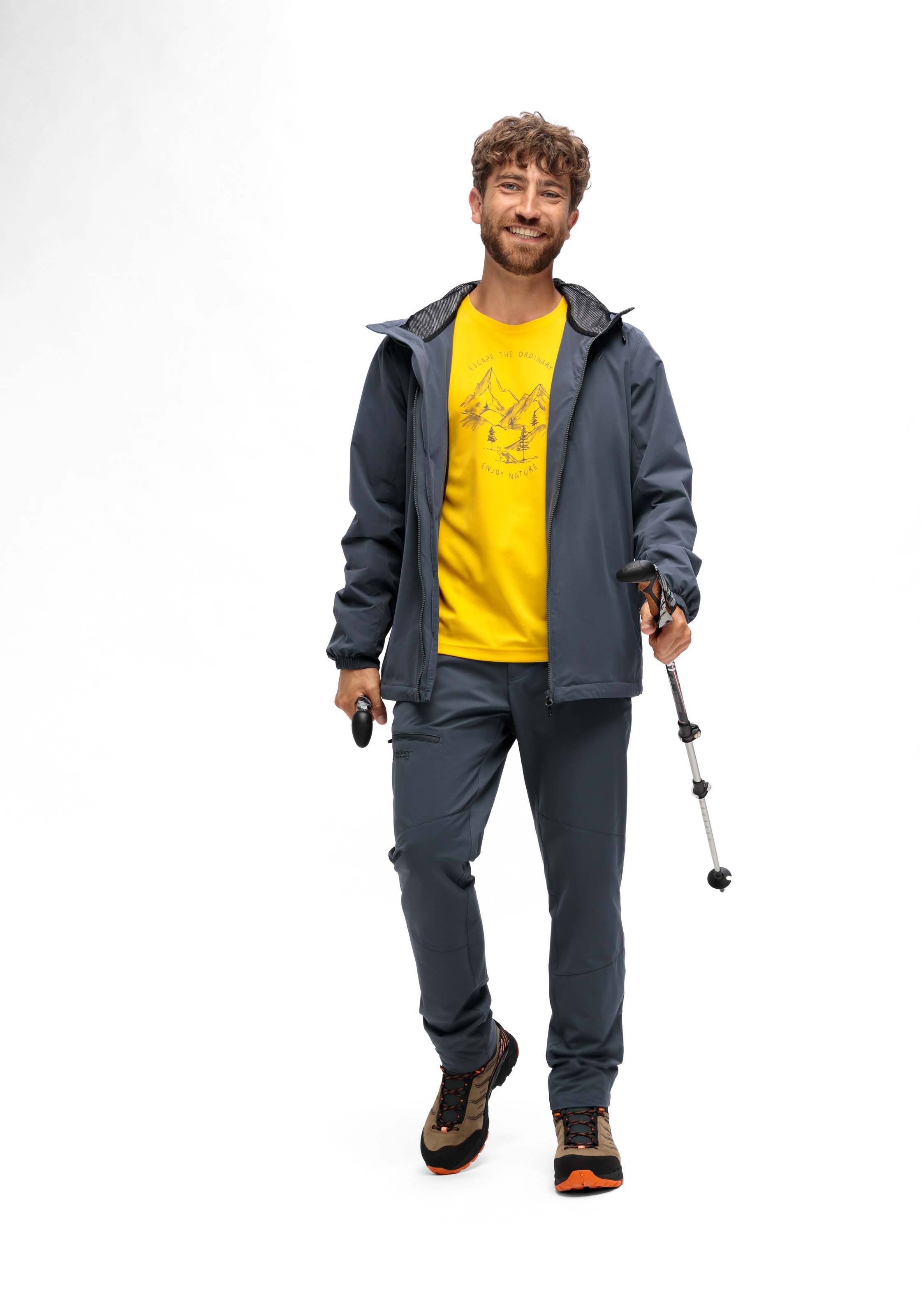 Maier Sports Regenjacke »ArorA Loop M« Herren Jacke wasserdicht, moderner Windbreaker, Outdoorjacke, Reg. Fit
