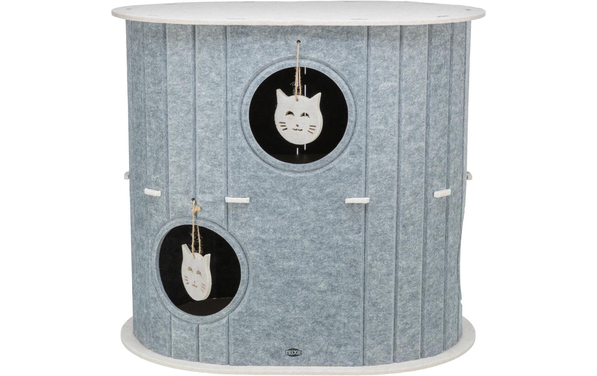 TRIXIE Grotte de sommeil »Mara Höhle Filz 2 Etagen Oval 66 x 62 x 46 cm« forme stable