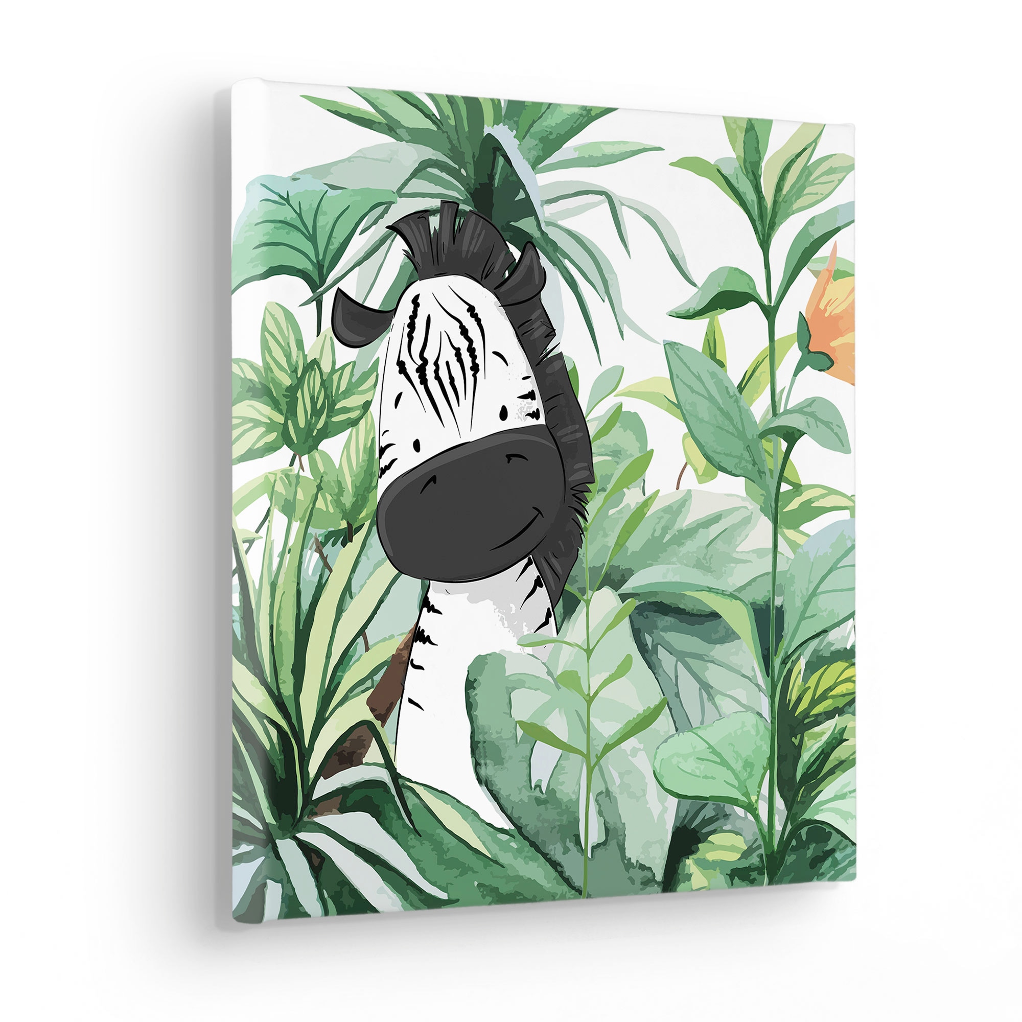 Komar Leinwandbild »Lost Zebra - Grösse 30 x 30 cm«, Natur, (1 St.), Keilrahmenbild mi Echtholzrahmen