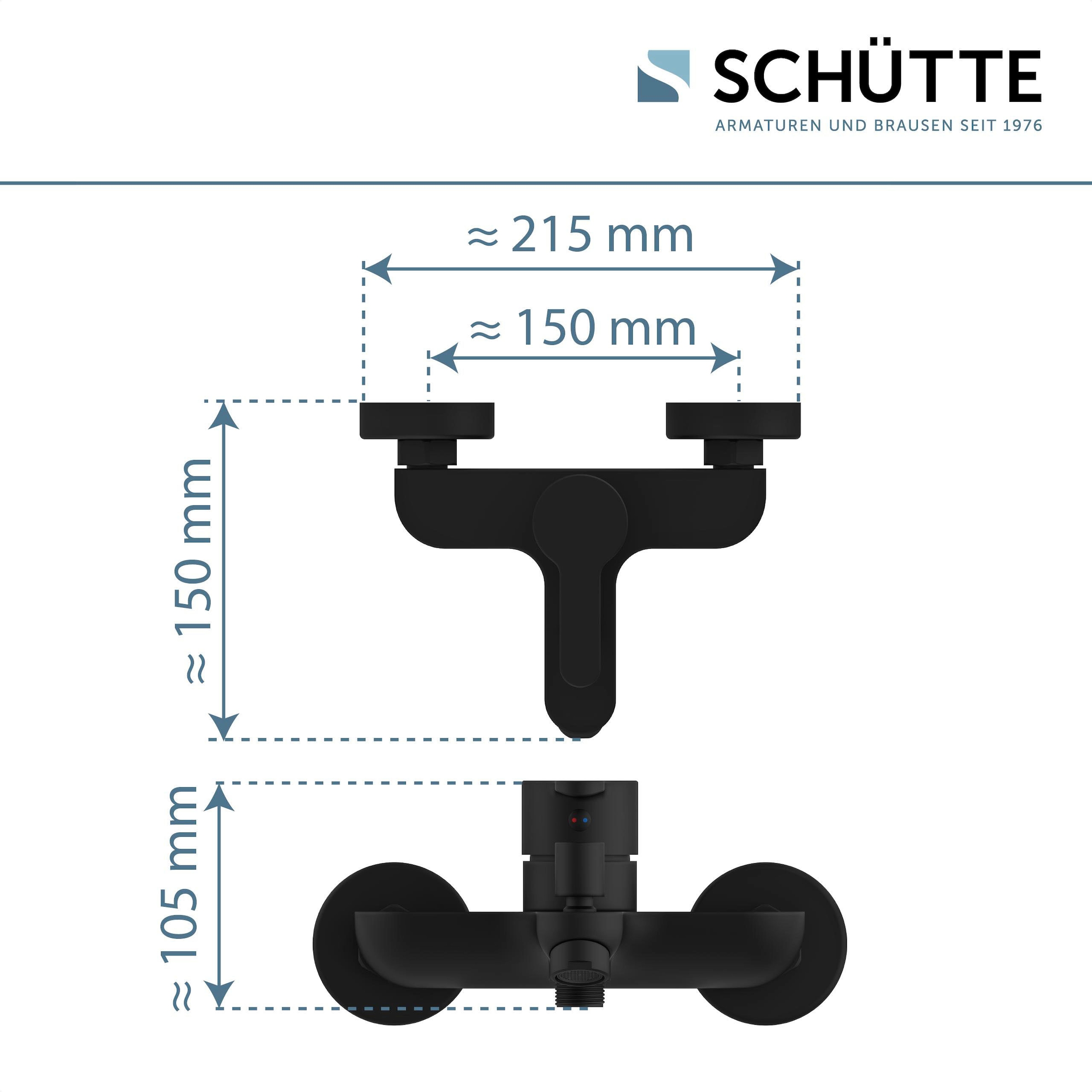 Schütte Robinetterie de baignoire »DENVER« Cartouche silencieuse, buse mélangeuse de marque, raccord douche 1/2''