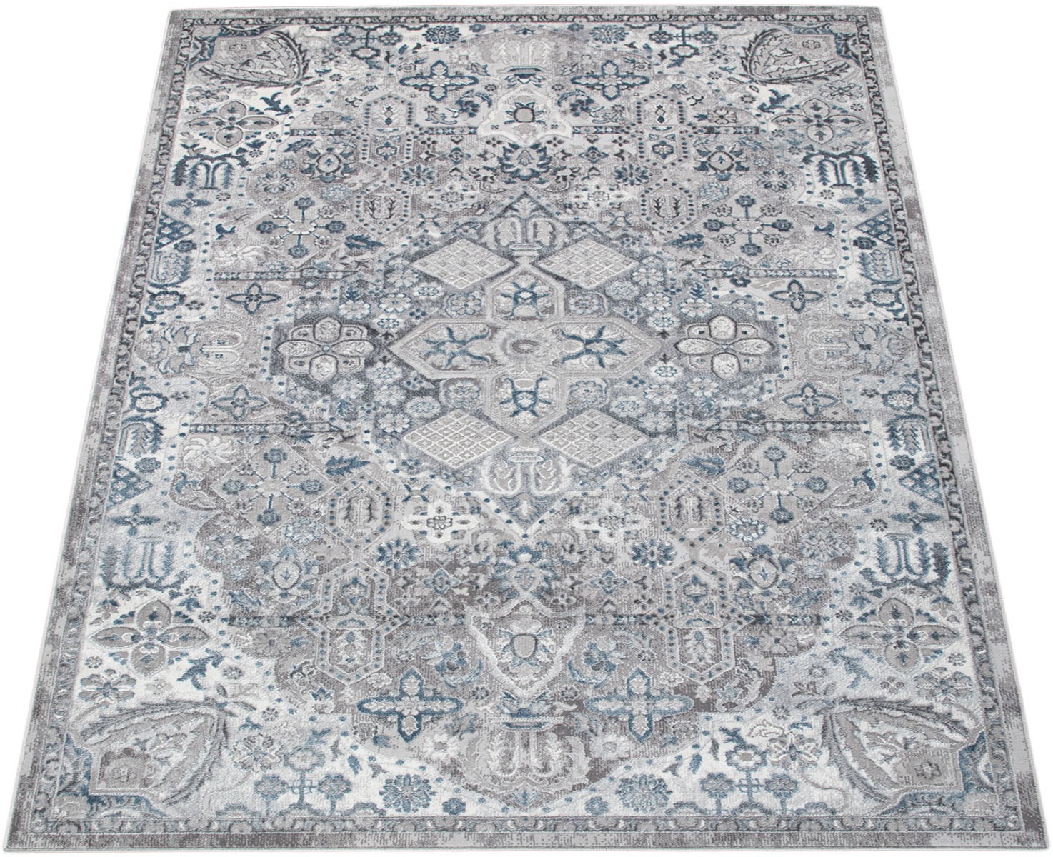 Image of Paco Home Teppich »Neferu 971«, rechteckig, 9 mm Höhe, Kurzflor, Orient Optik, 3D-Design, ideal im Wohnzimmer & Schlafzimmer bei Ackermann Versand Schweiz