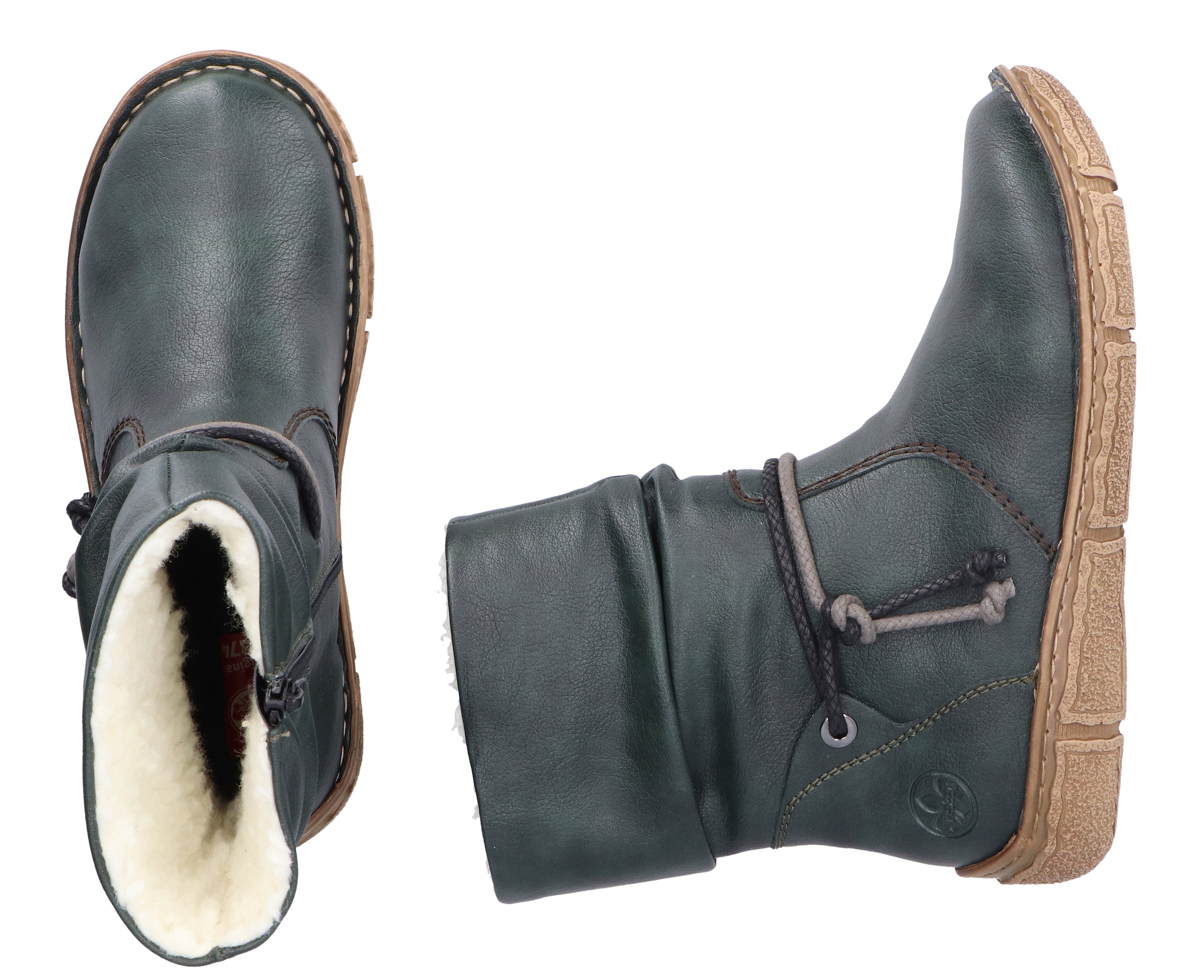 Rieker Winterboots, Winterstiefelette, slouchy Schaft, Reissverschluss, mit Warmfutter