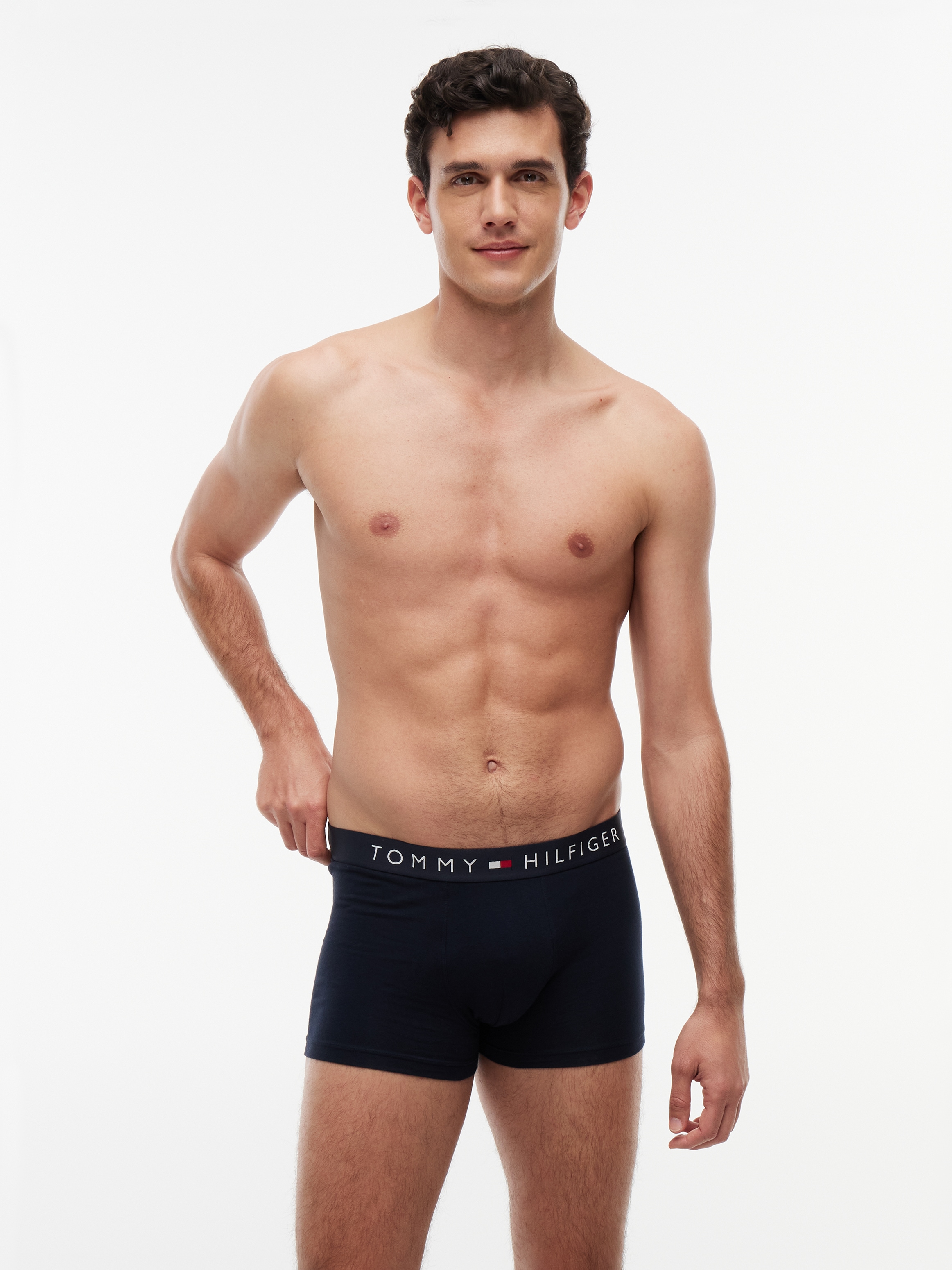 Tommy Hilfiger Underwear Tronc »3P TRUNK« Paquet, lot de 3, 3 cuis avec inscription logo Tommy Hilfiger