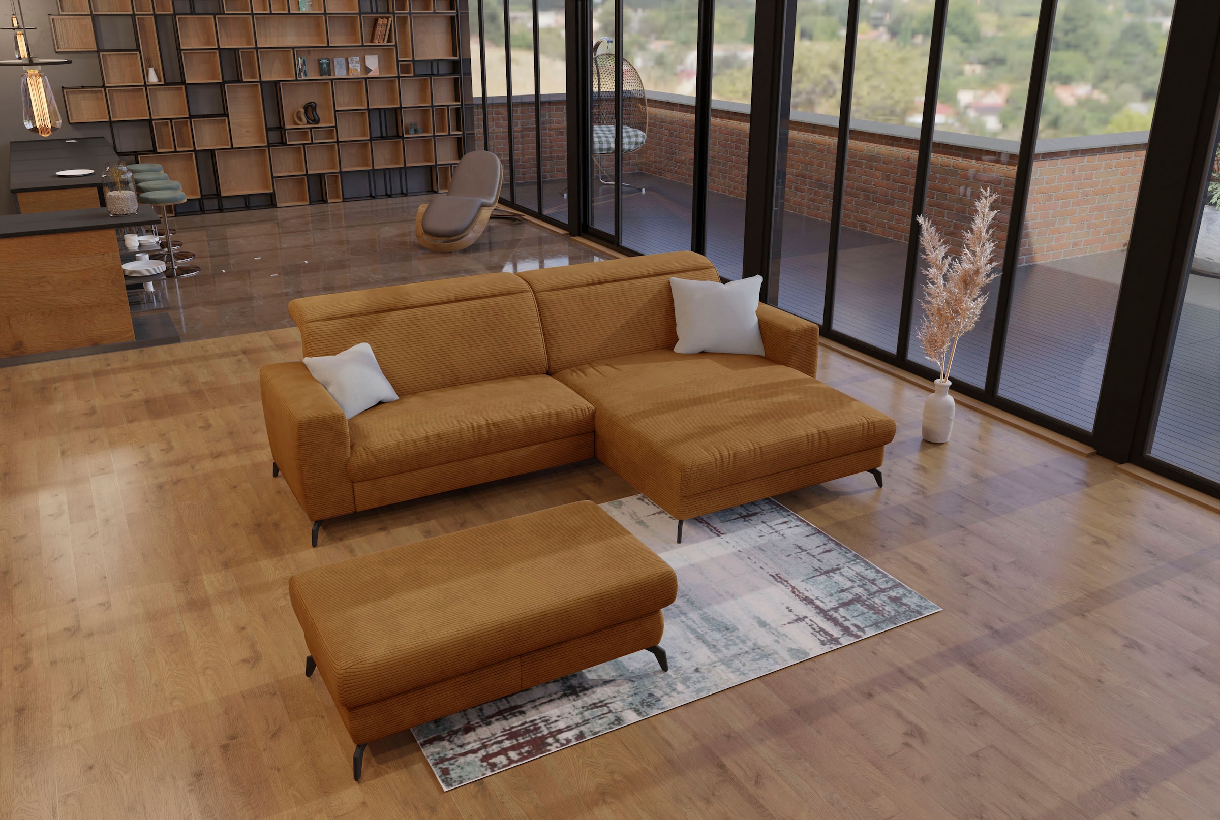 sit&more Ecksofa »Bolero L-Form«