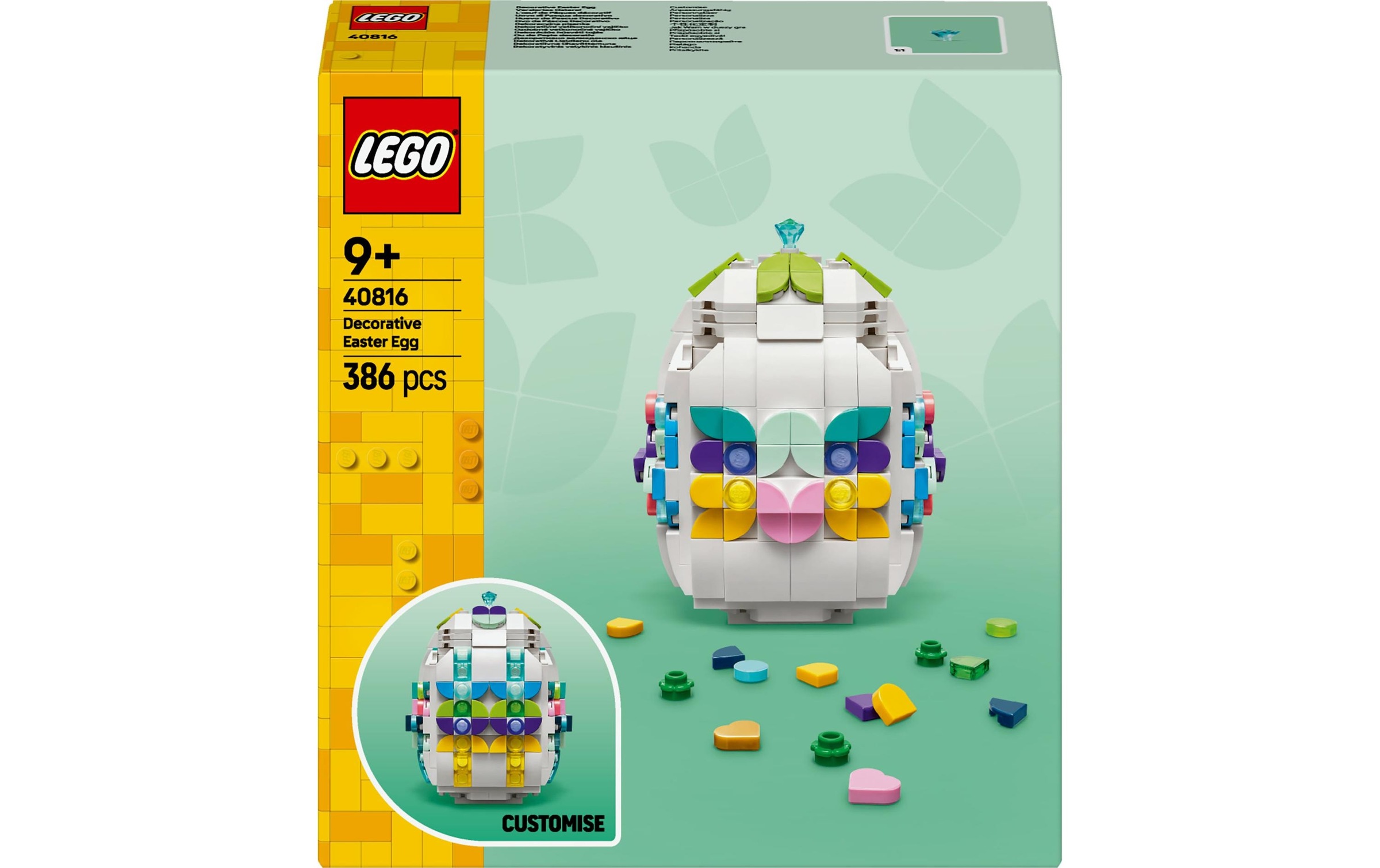 Image of Konstruktionsspielsteine "Saisonal Verziertes Osterei 40816" Kategorie: Dekoration