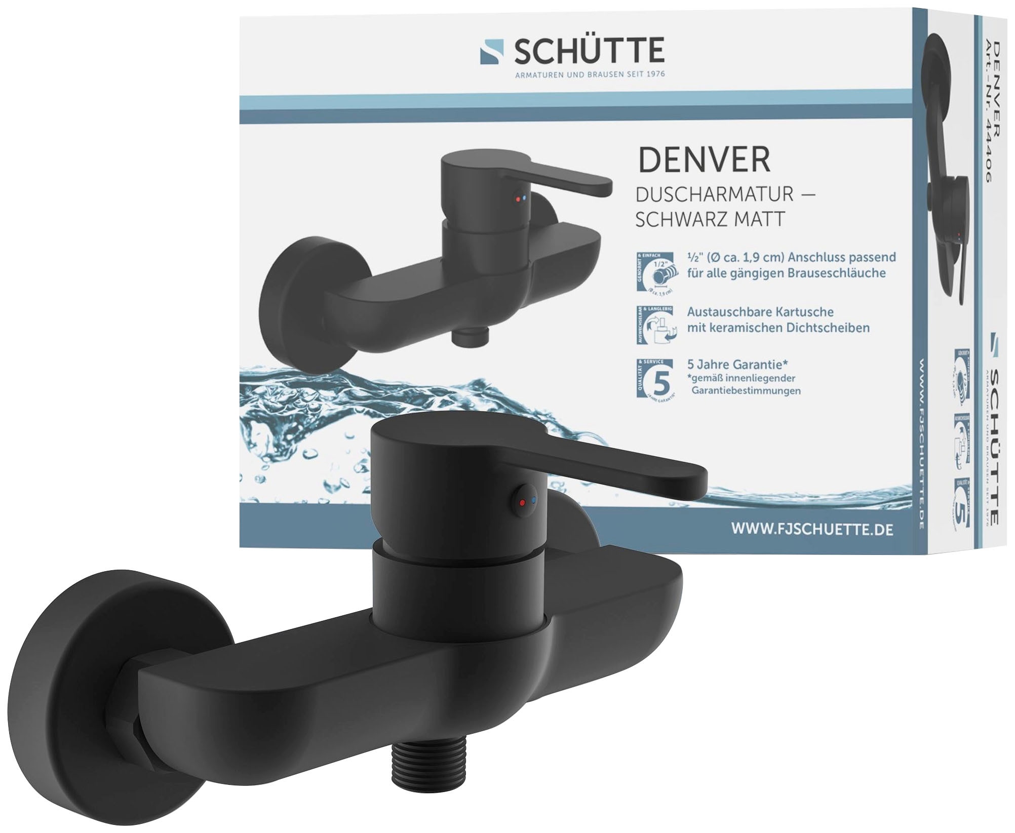Schütte Robinetterie de salle de bain »3-teilige Serie DENVER« Ensemble,  silencieux, buse mixte de marque
