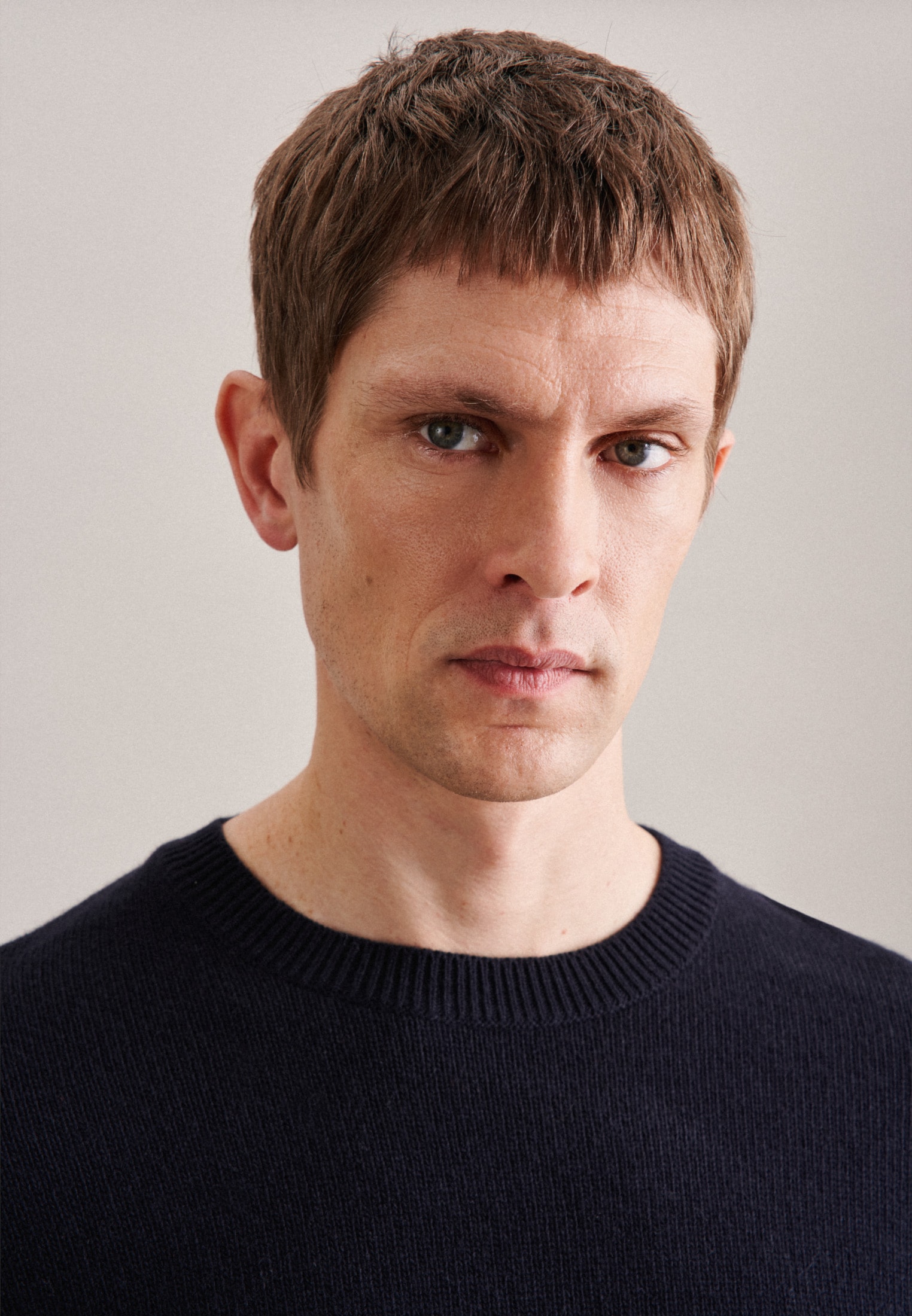 seidensticker Strickpullover »Regular« Langarm Rundhals Uni