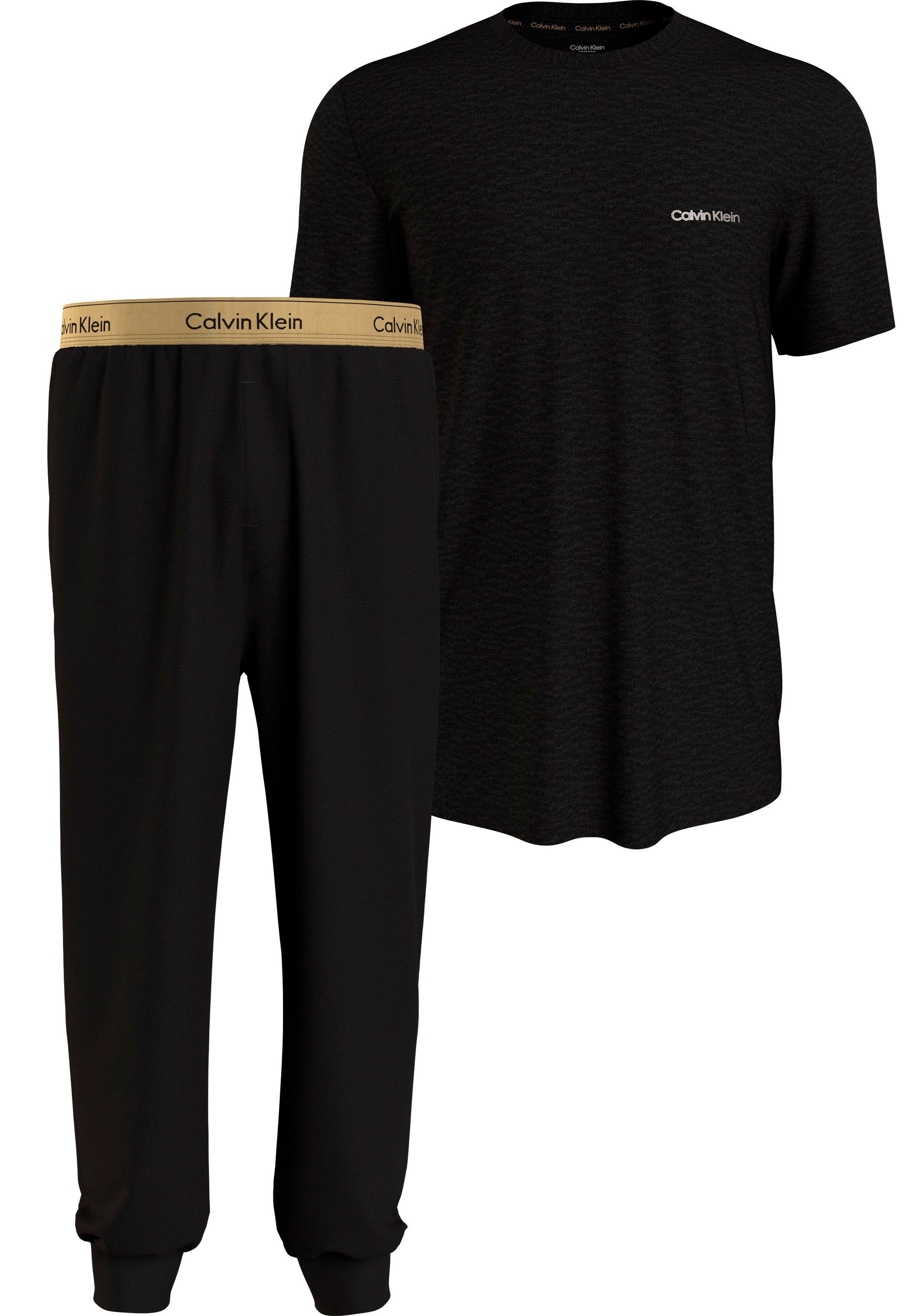 ♕ Calvin Klein Schlafanzug »S/S JOGGER SET«, (2 tlg.), mit schmalem Bein  versandkostenfrei auf