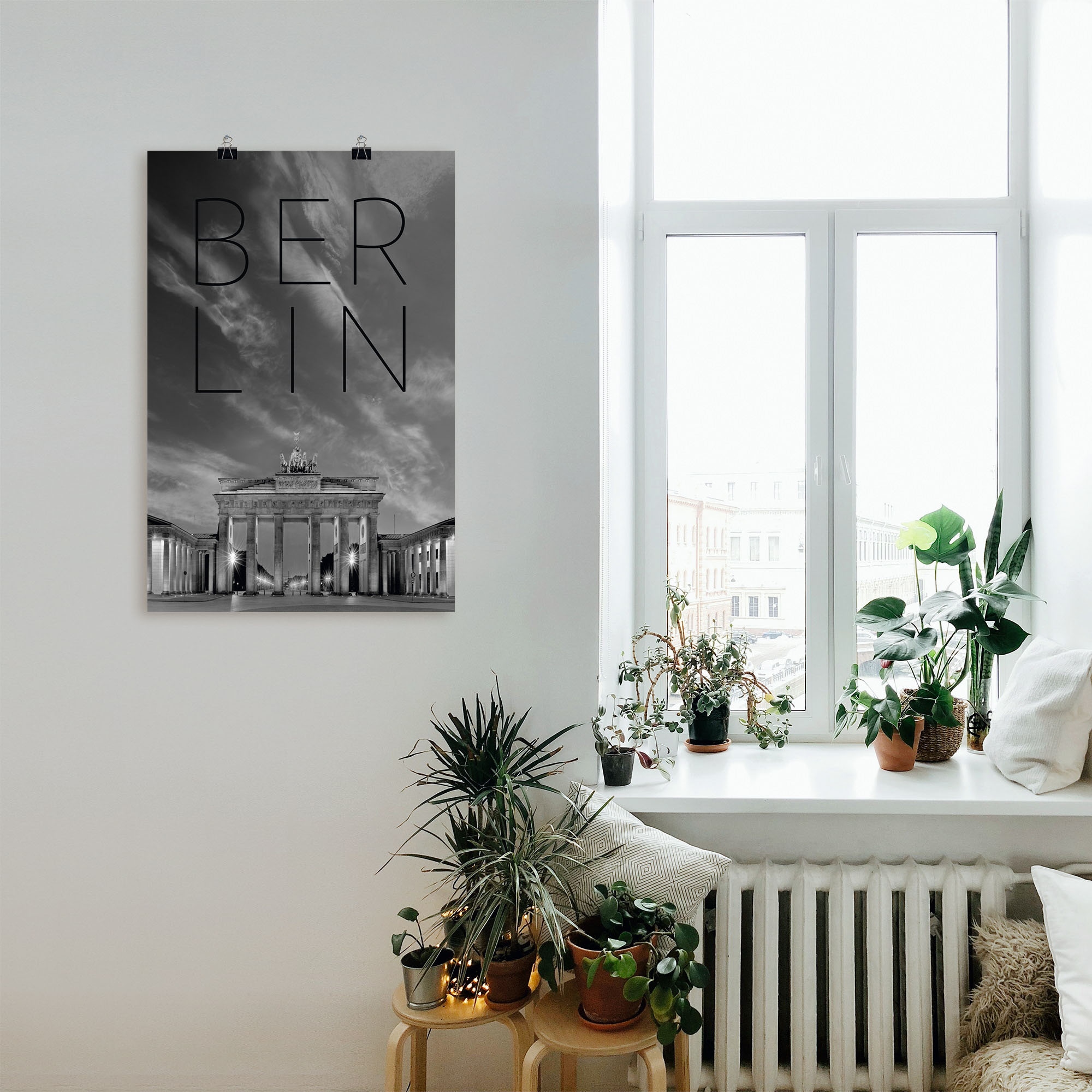 Artland Wandbild »Brandenburger Tor in Berlin«, Berlin, (1 St.), als Poster, Wandaufkleber in verschied. Grössen