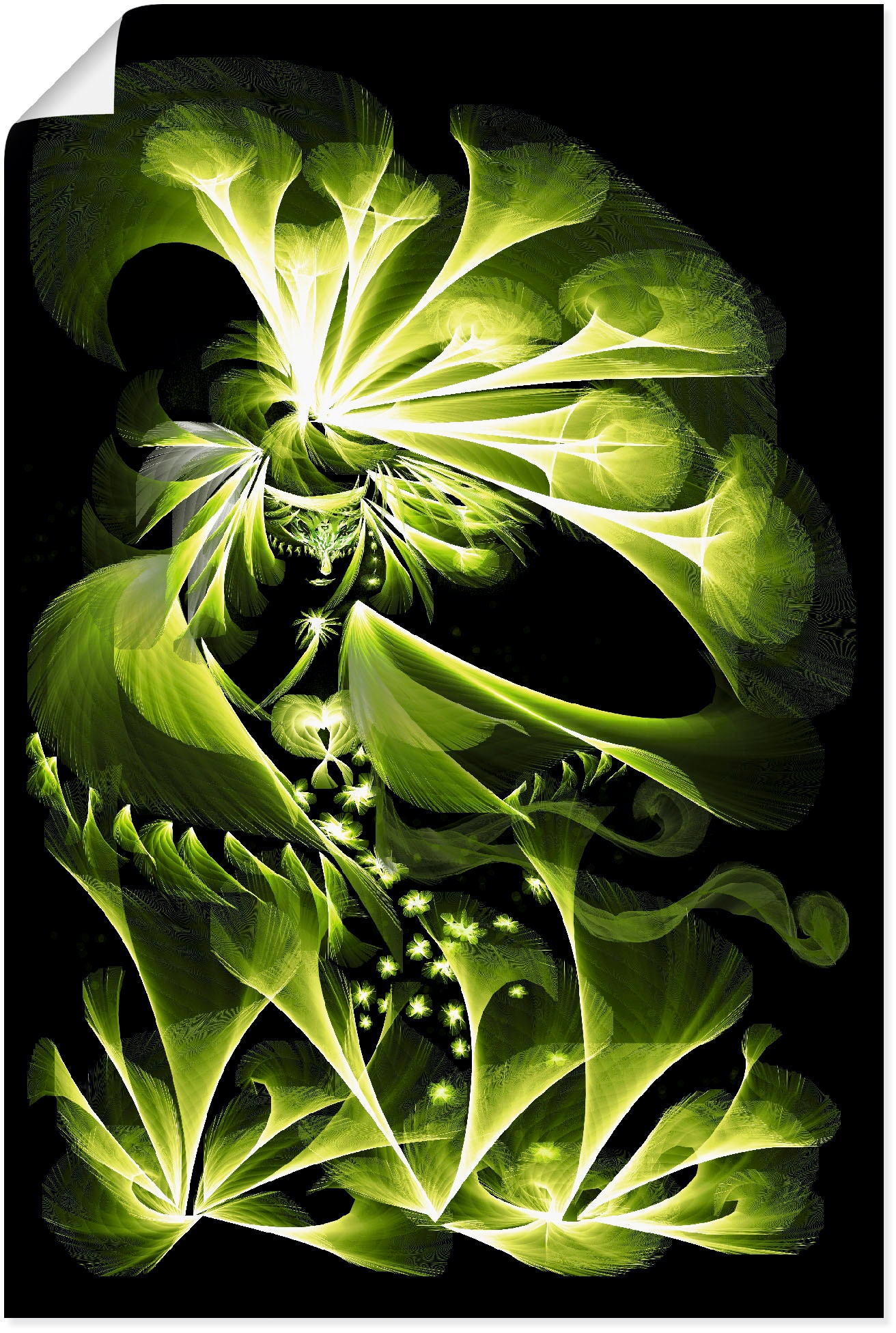 Artland Wandbild »Grüne Gartenfee«, klassische Fantasie, (1 St.), als  Alubild, Leinwandbild, Wandaufkleber oder Poster in versch. Grössen kaufen