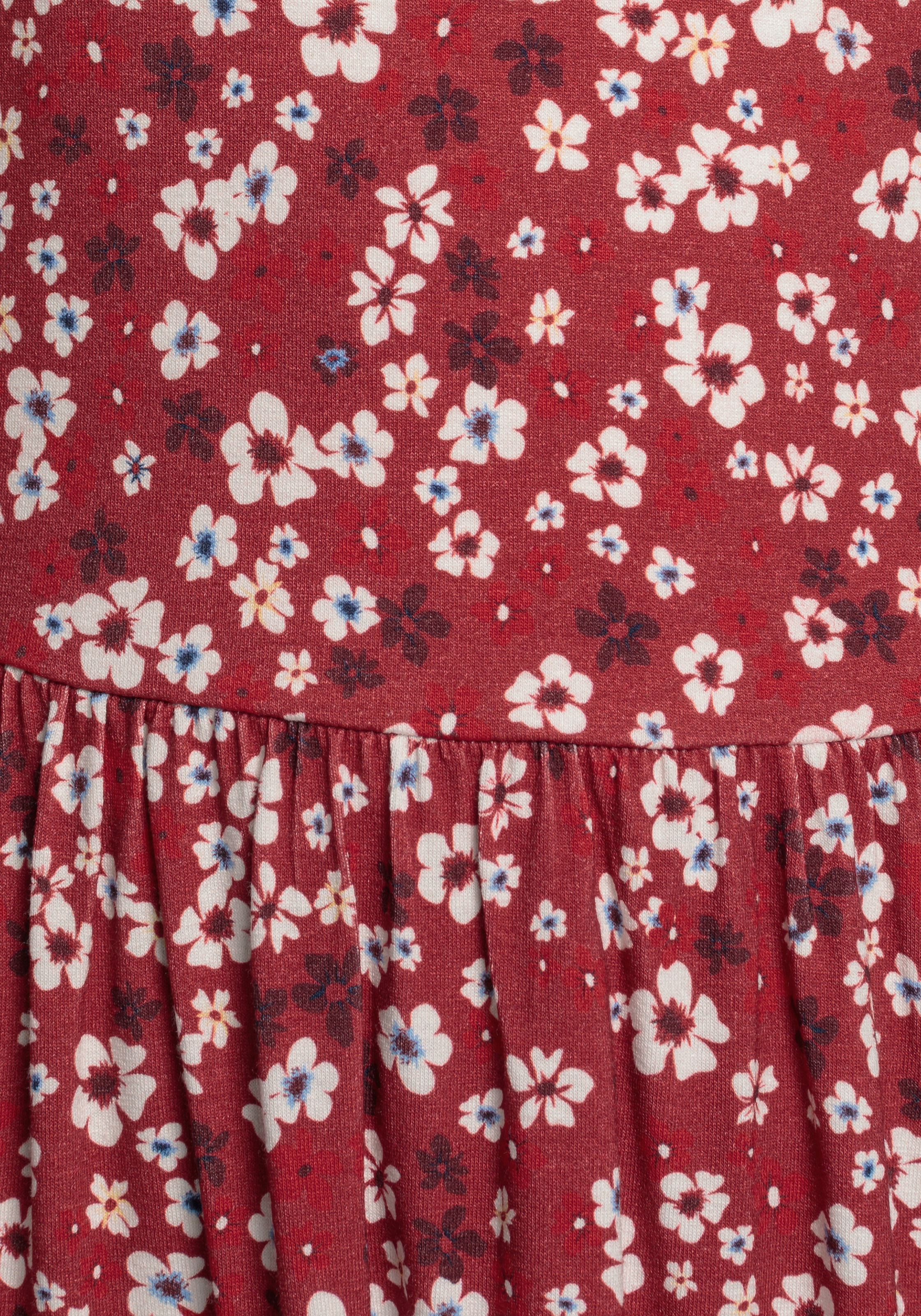 DELMAO Jerseykleid »für Mädchen«, weiche Viskose mit Blumenmuster