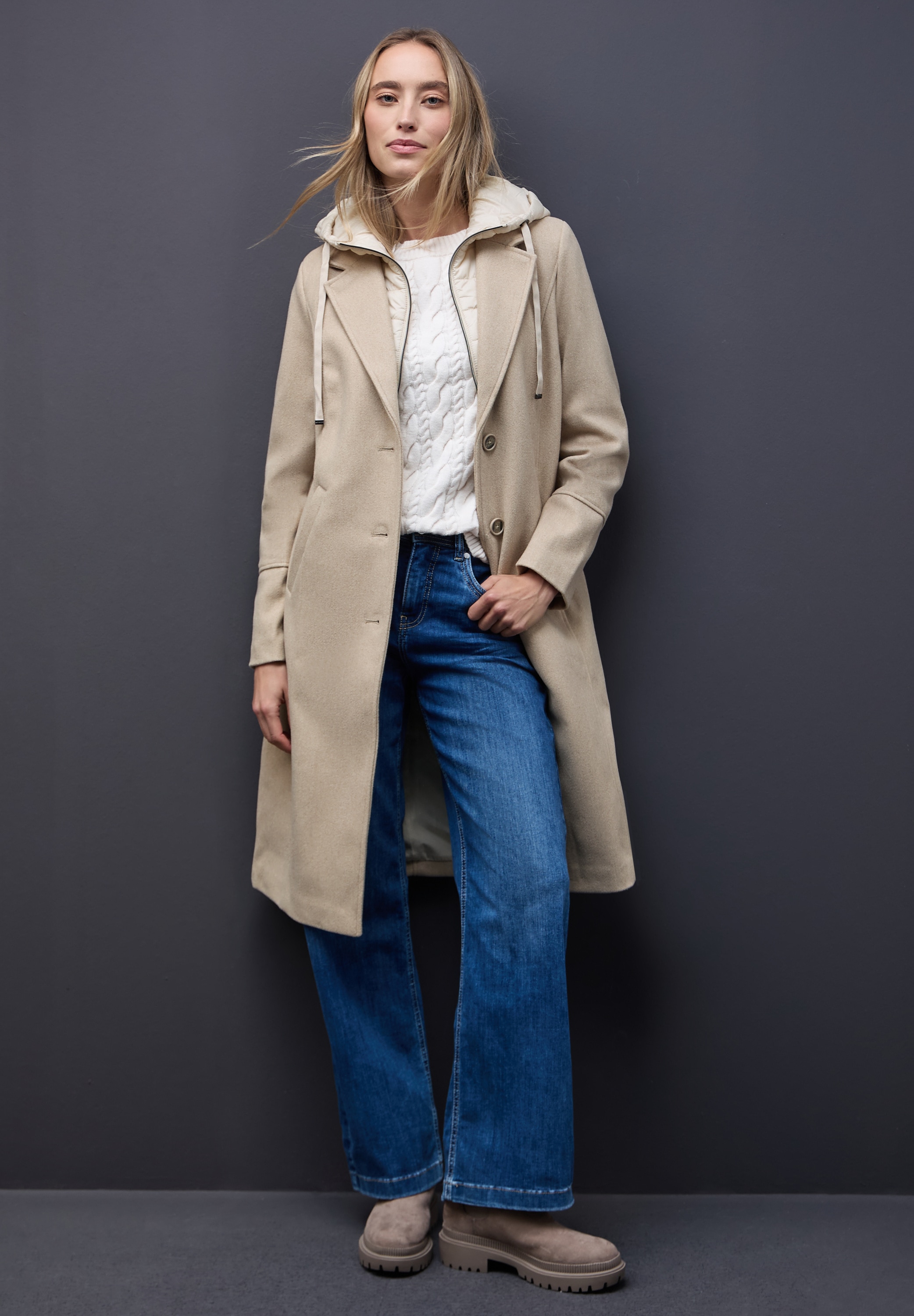 STREET ONE Veste d'extérieur mit Kapuze mit Kapuze