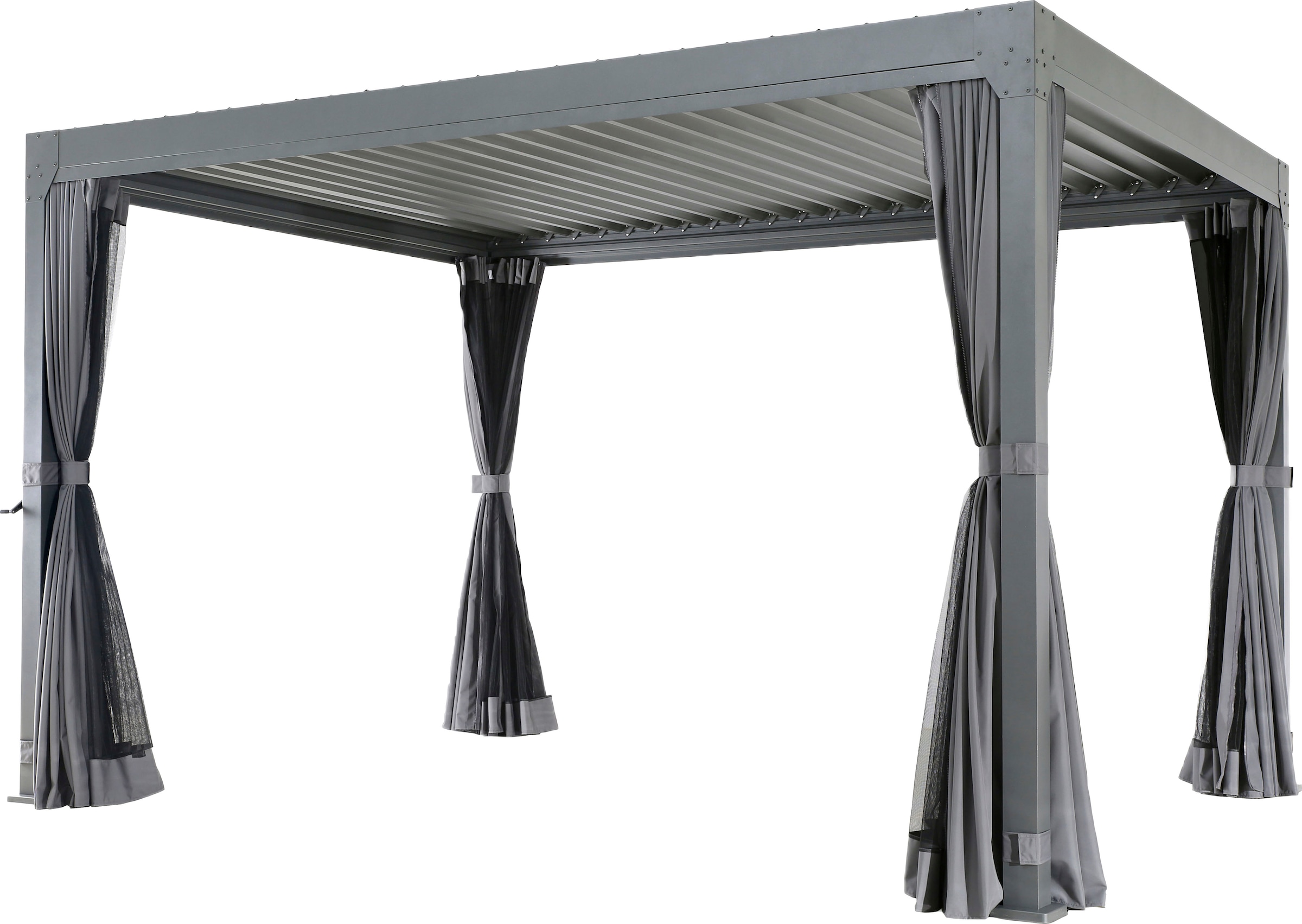 KONIFERA Pavillon »Palma«, Pergola, mit Lamellendach, Sockelmass: 300x300 cm oder 400x300 cm
