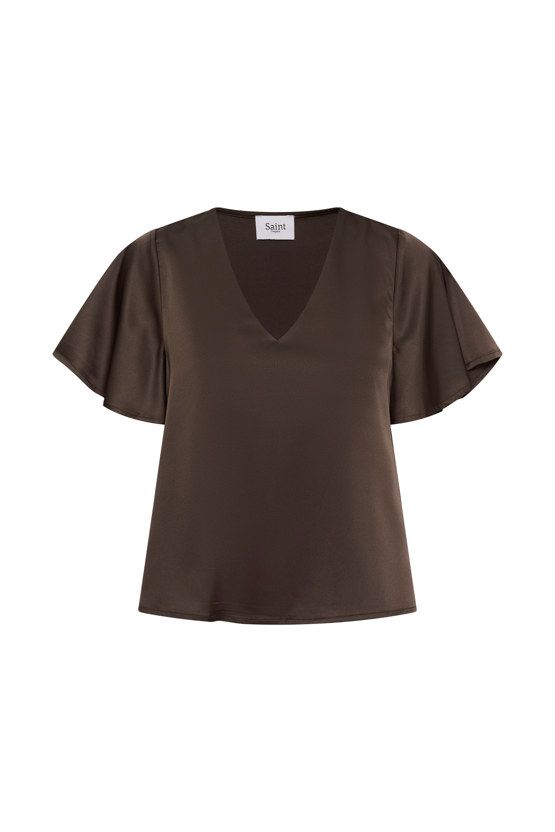 Saint Tropez Kurzarmbluse »LodisaSZ SS Blouse« Materialmix, Regular fit