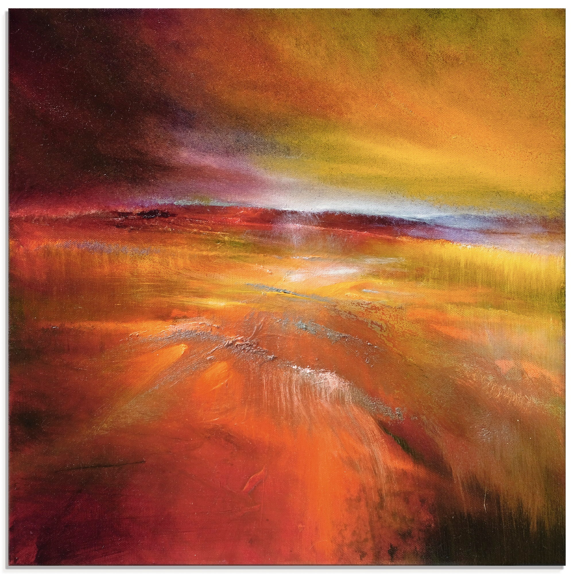 Image of Artland Glasbild "Ernteland" Felder 1 Stk. tlg. in verschiedenen Grössen