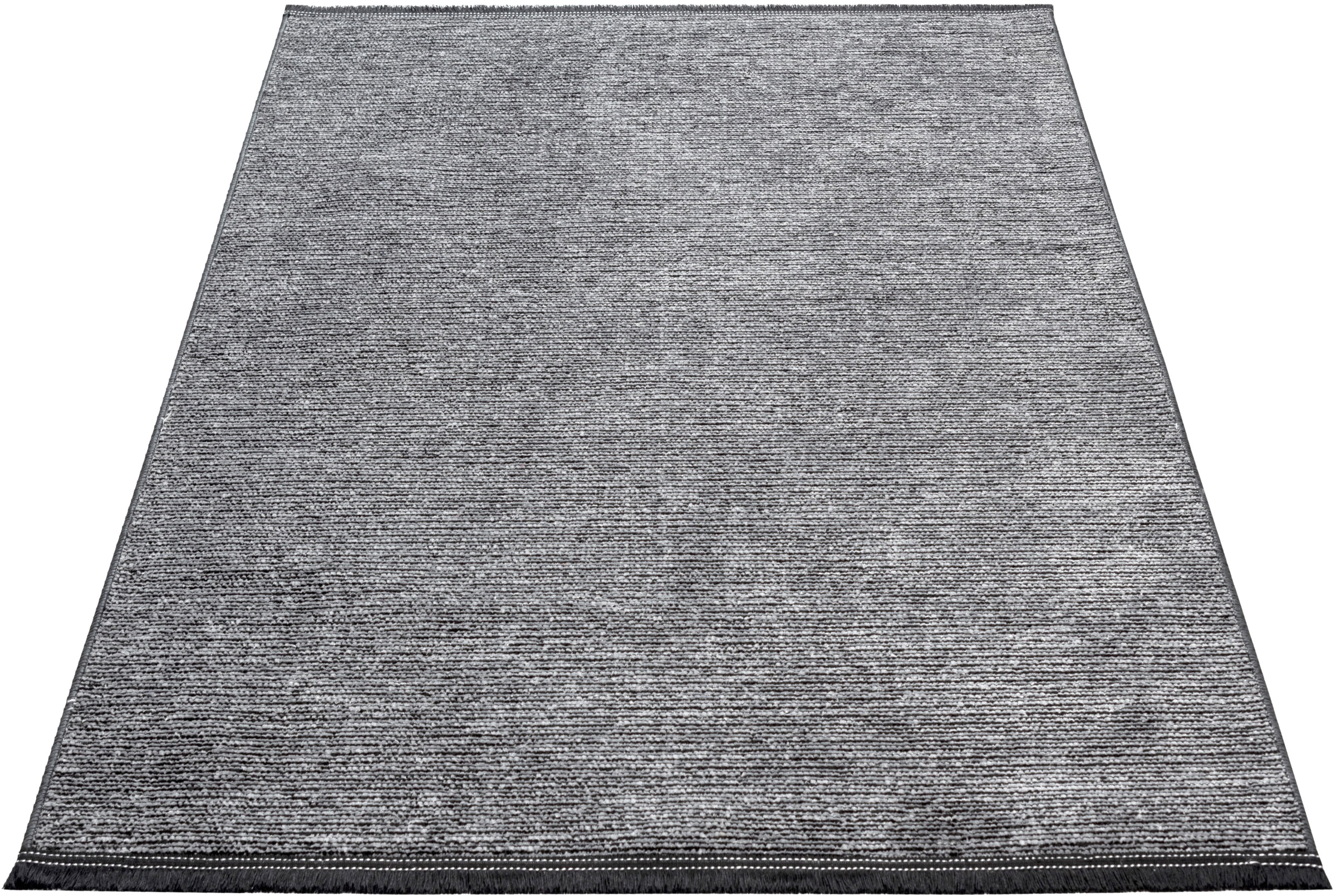 Sehrazat Teppich »Stela«, rechteckig, 5 mm Höhe, waschbar, Flachgewebe, mit Fransen und Chenille