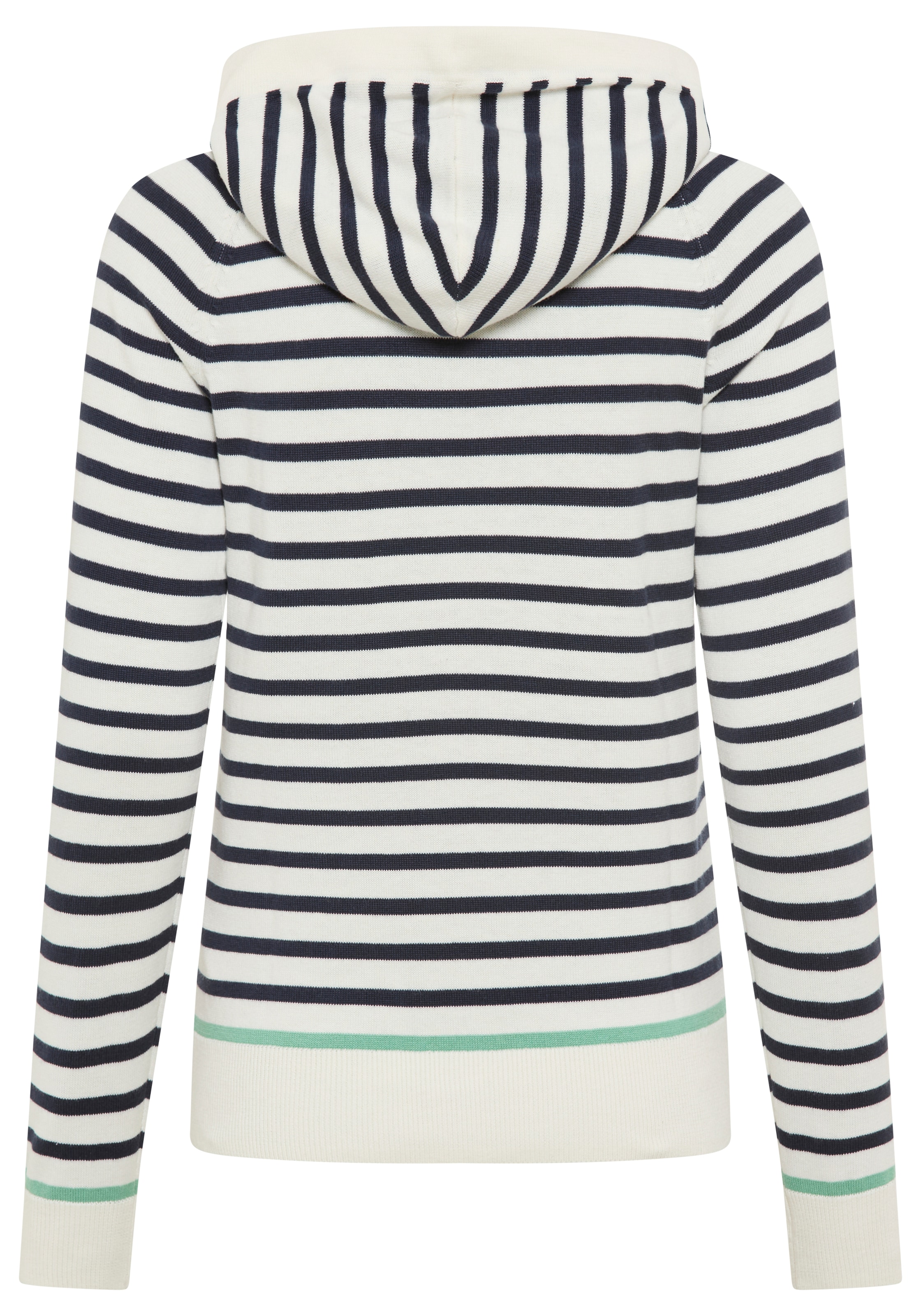 Laura Scott Pull à capuche leichter Übergangspullover mit modernen Streifen