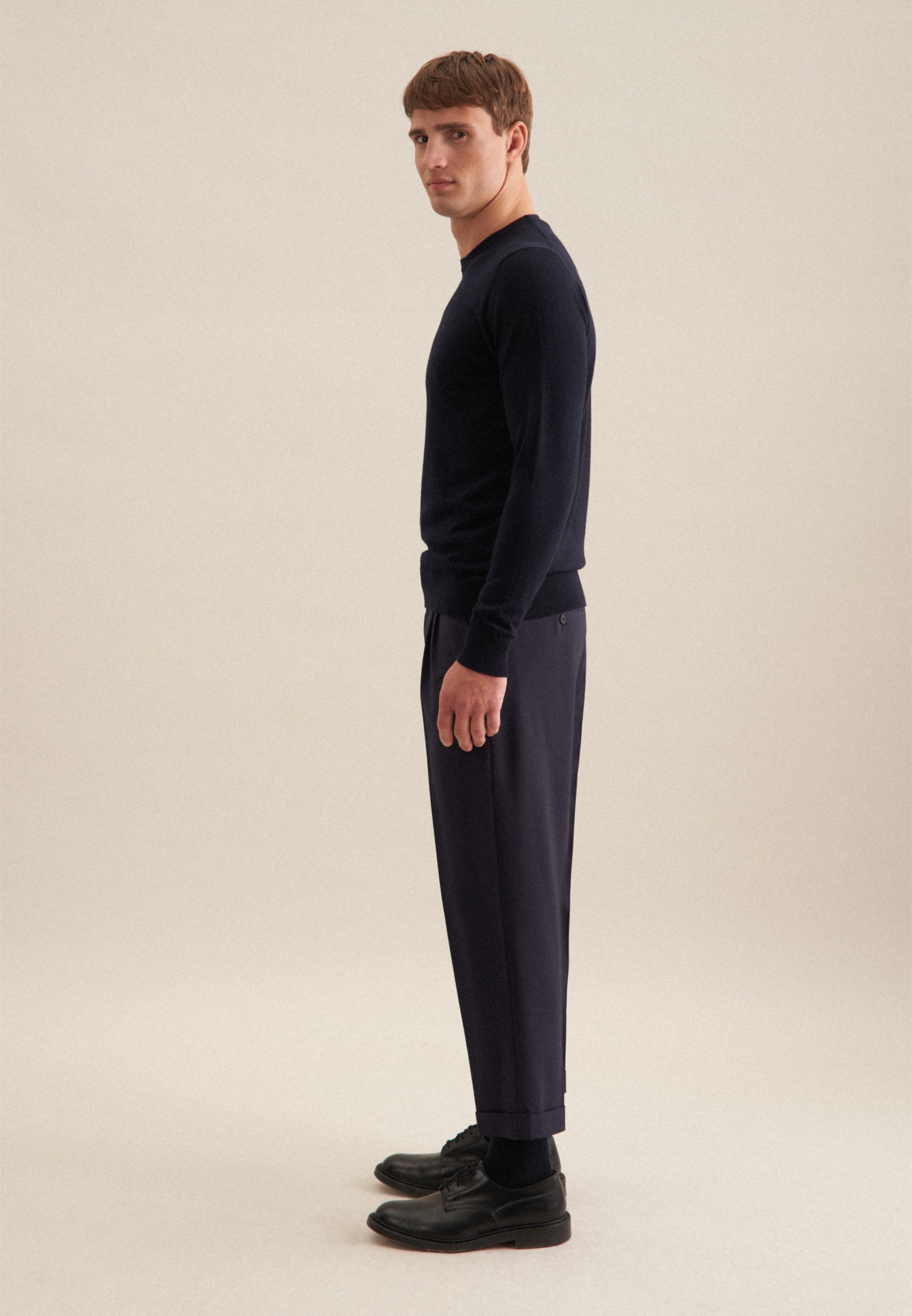 seidensticker Pull-over »Schwarze Rose« 1/1 Rundhals Uni