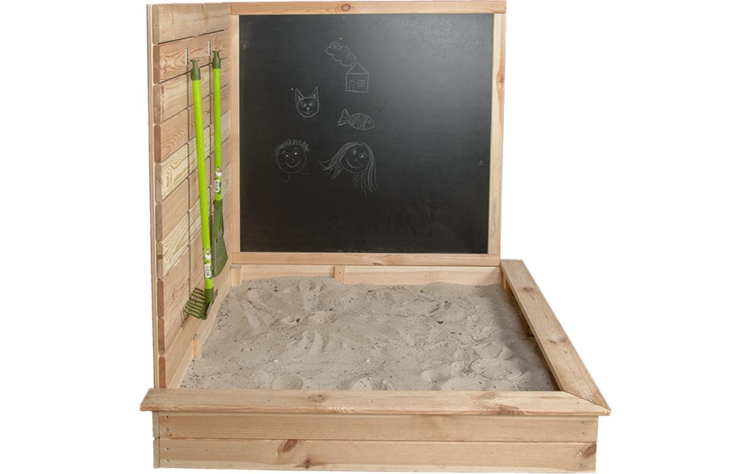 esschert design Sandkasten »mit Tafel Holz 115.5 cm«