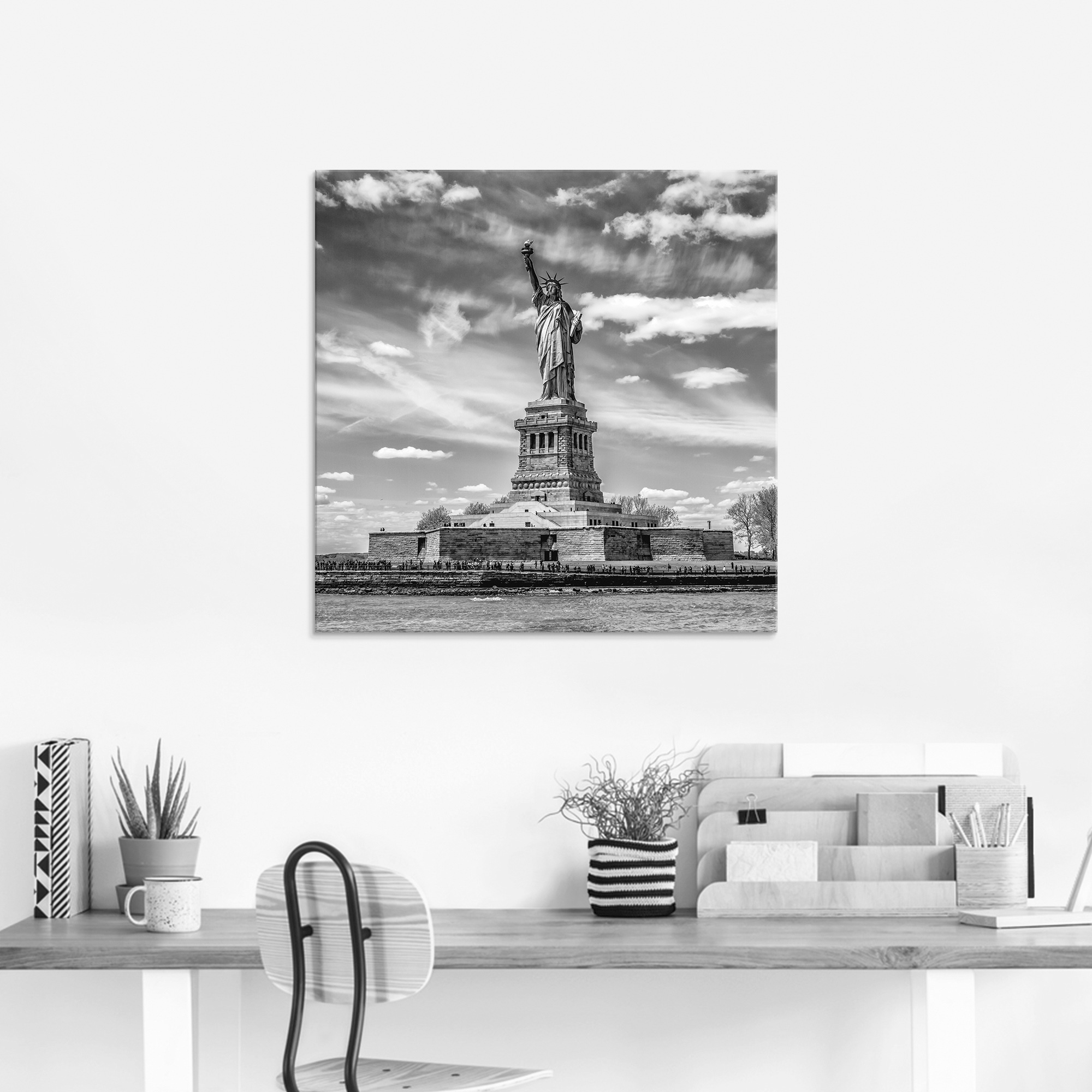 Artland Glasbild »New York City Freiheitsstatue«, Amerika, (1 St.), in verschiedenen Grössen