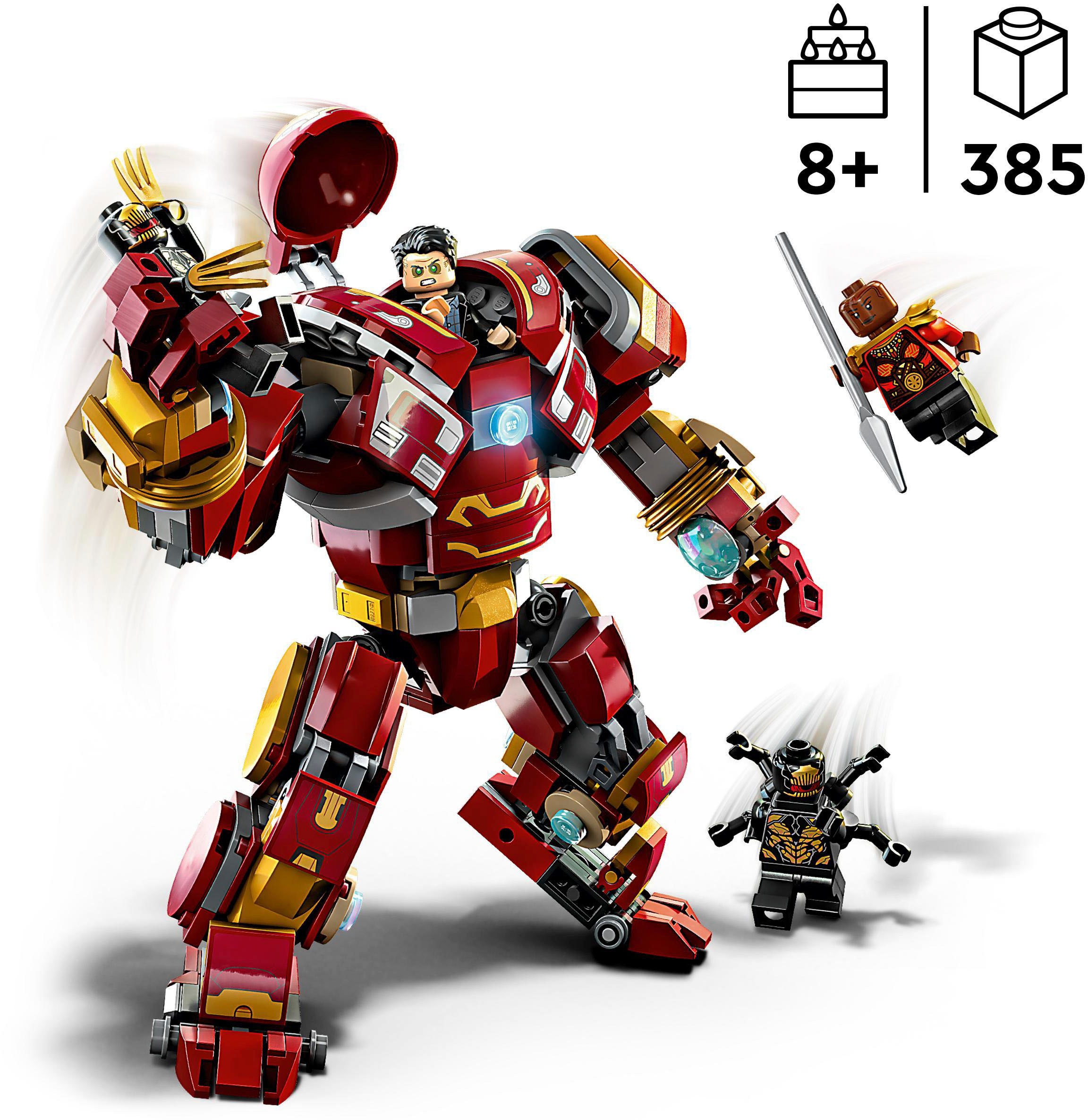 LEGO 76241 Marvel Hulk Mech, Hulk Minifigur, aufklappbares Cockpit:  : Spielzeug