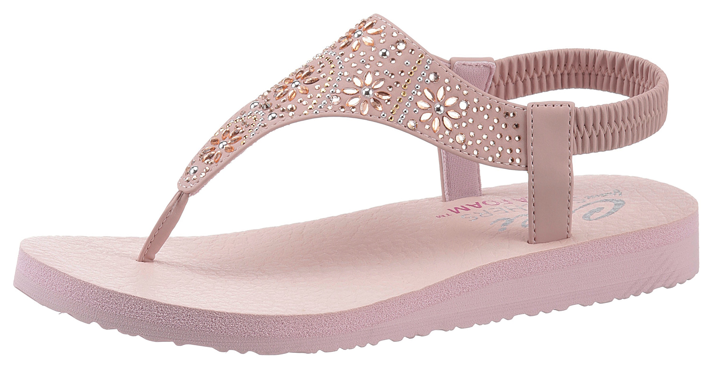 Image of Skechers Zehentrenner »MEDITATION UTOPIA GARDEN«, mit funkelnden Steinchen verziert bei Ackermann Versand Schweiz