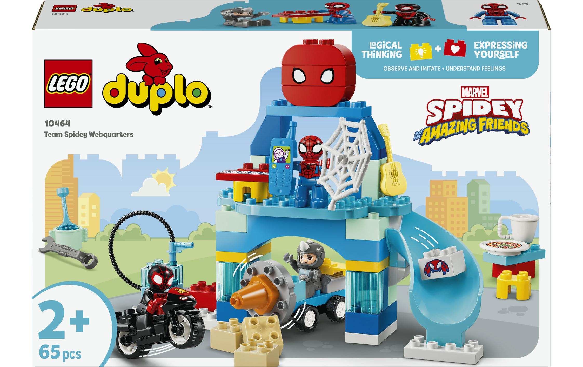 LEGO® Konstruktionsspielsteine »Team Spideys Hauptquartier (10464), LEGO DUPLO Disney« Made in Europe