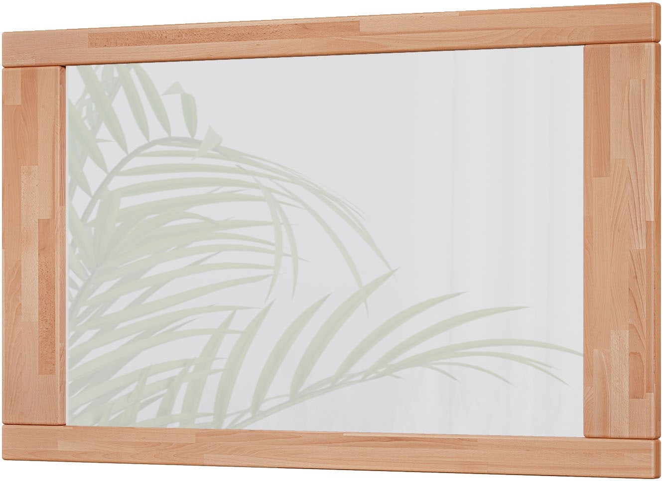 Image of Home affaire Spiegel "Hochkant oder quer montierbar, Rechteckiger Spiegel mit Holz Rahmen" VETRO Wandspiegel B/H:100/60cm,Massivholz,Holz,Flur,Diele,Garderobe